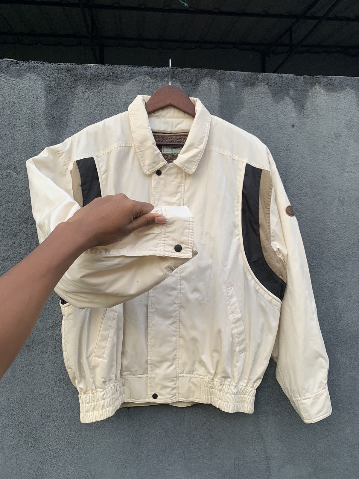 Vintage 👹VINTAGE CROCODILE CLASSIC FLEECE LINED BOMBER JACKET Size US L / EU 52-54 / 3 - 3 Thumbnail
