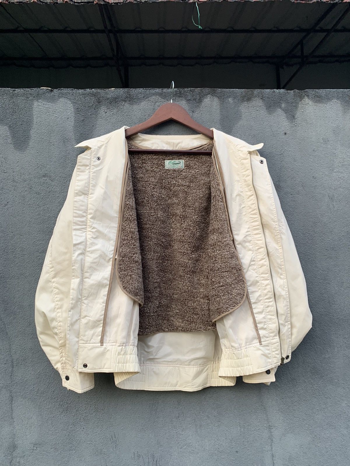 Vintage 👹VINTAGE CROCODILE CLASSIC FLEECE LINED BOMBER JACKET Size US L / EU 52-54 / 3 - 8 Thumbnail