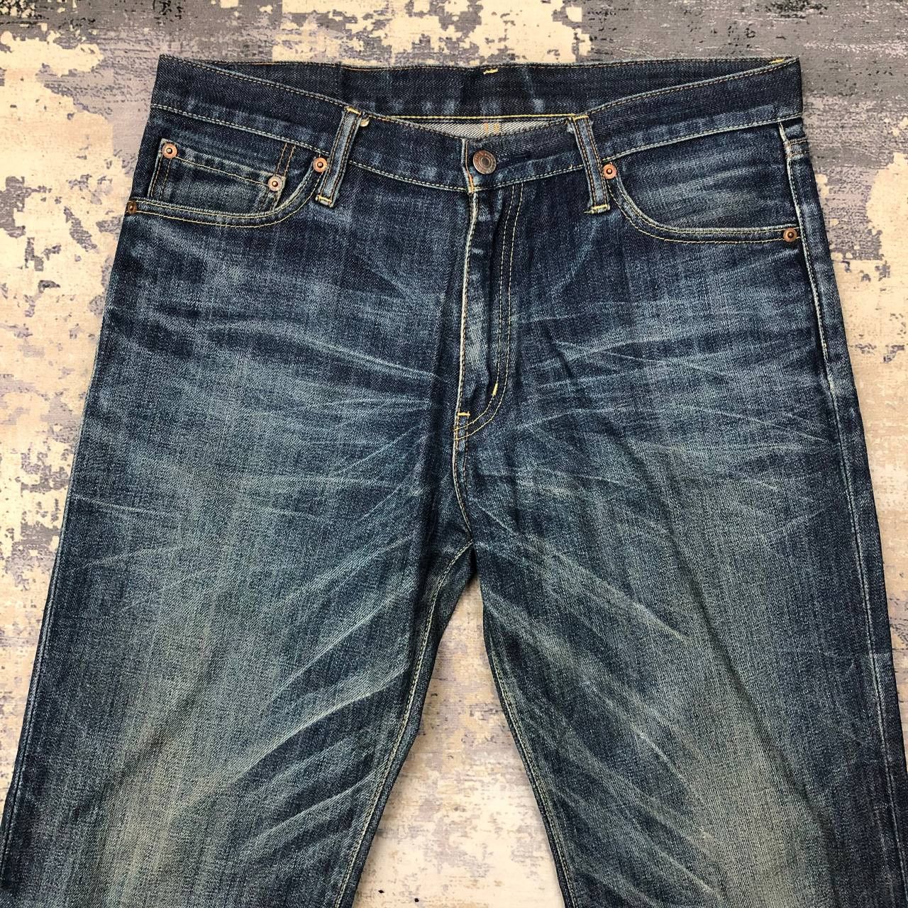 Uniqlo P628 UNIQLO S002 DISTRESSED JEANS DENIM Size US 34 / EU 50 - 3 Thumbnail