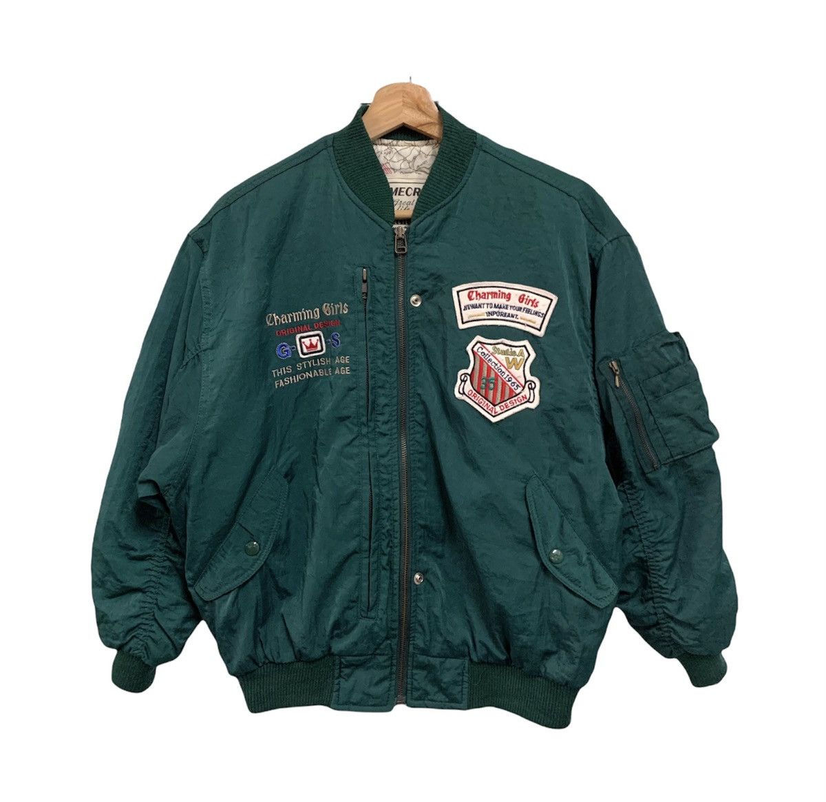 Vintage 🪖Vintage TimeCross Special World Studio Bomber Jacket Size US S / EU 44-46 / 1 - 1 Thumbnail