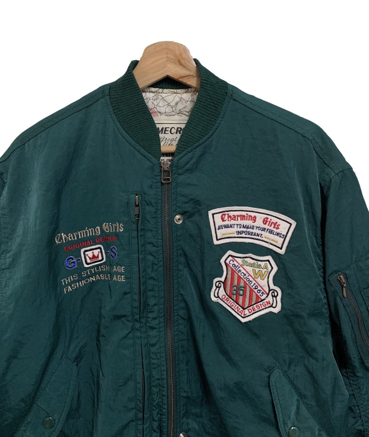 Vintage 🪖Vintage TimeCross Special World Studio Bomber Jacket Size US S / EU 44-46 / 1 - 3 Thumbnail