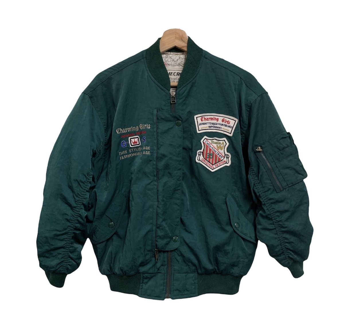 Vintage 🪖Vintage TimeCross Special World Studio Bomber Jacket Size US S / EU 44-46 / 1 - 2 Thumbnail