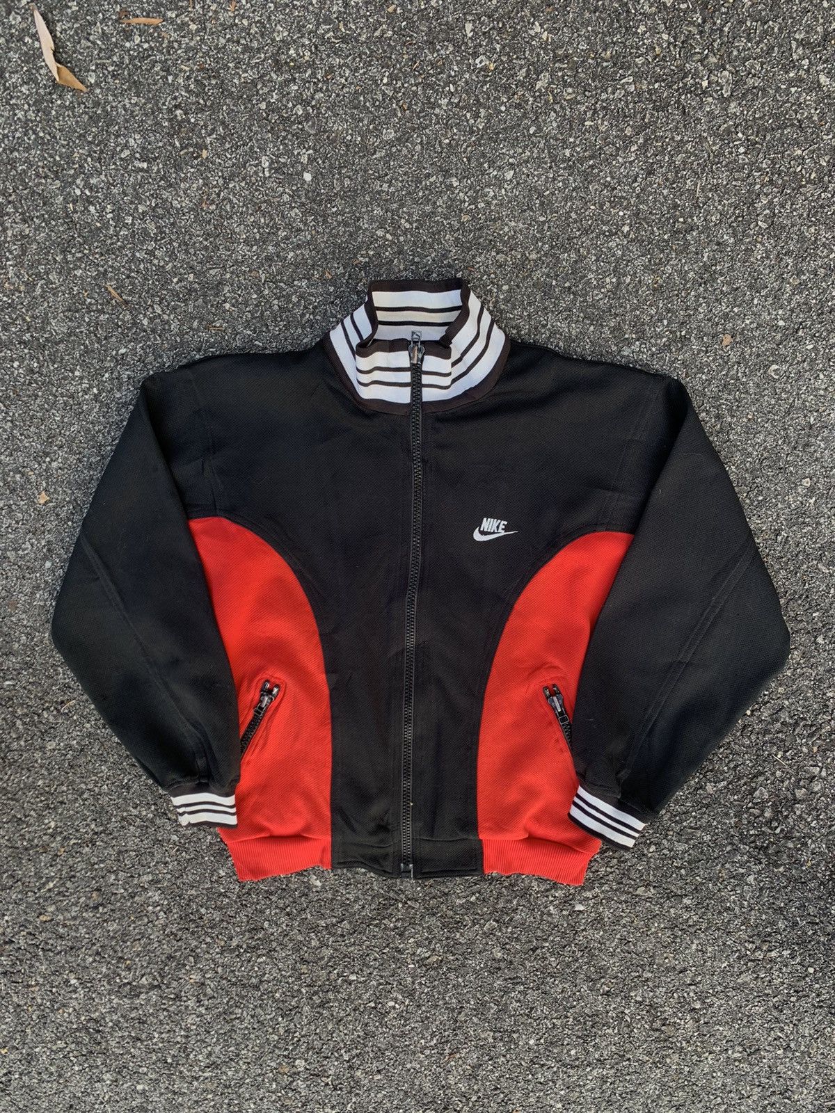Nike 👹Vintage Nike Small Swoosh Embroidery Logo Bomber Jacket Size US M / EU 48-50 / 2 - 3 Thumbnail