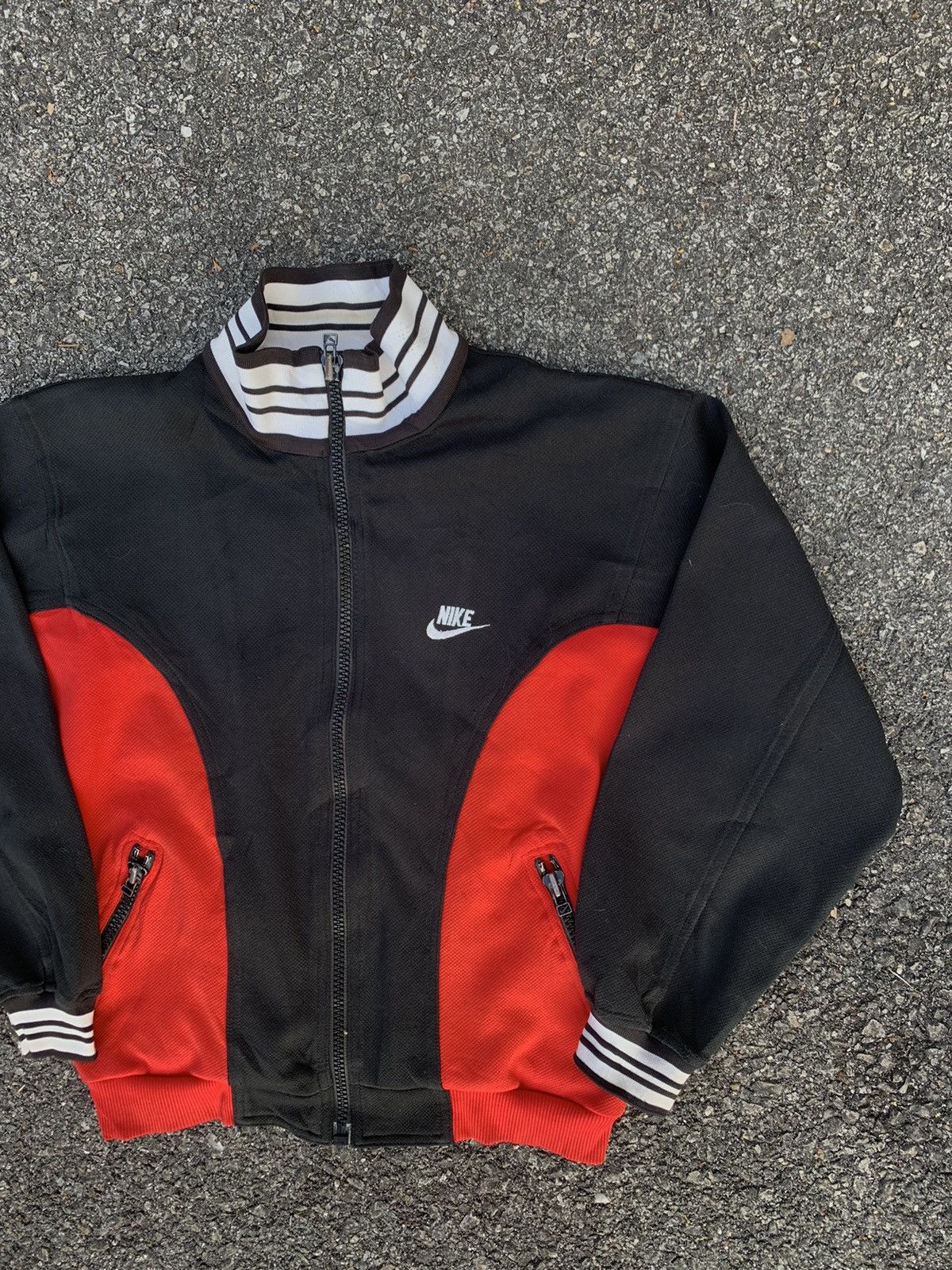 Nike 👹Vintage Nike Small Swoosh Embroidery Logo Bomber Jacket Size US M / EU 48-50 / 2 - 4 Thumbnail