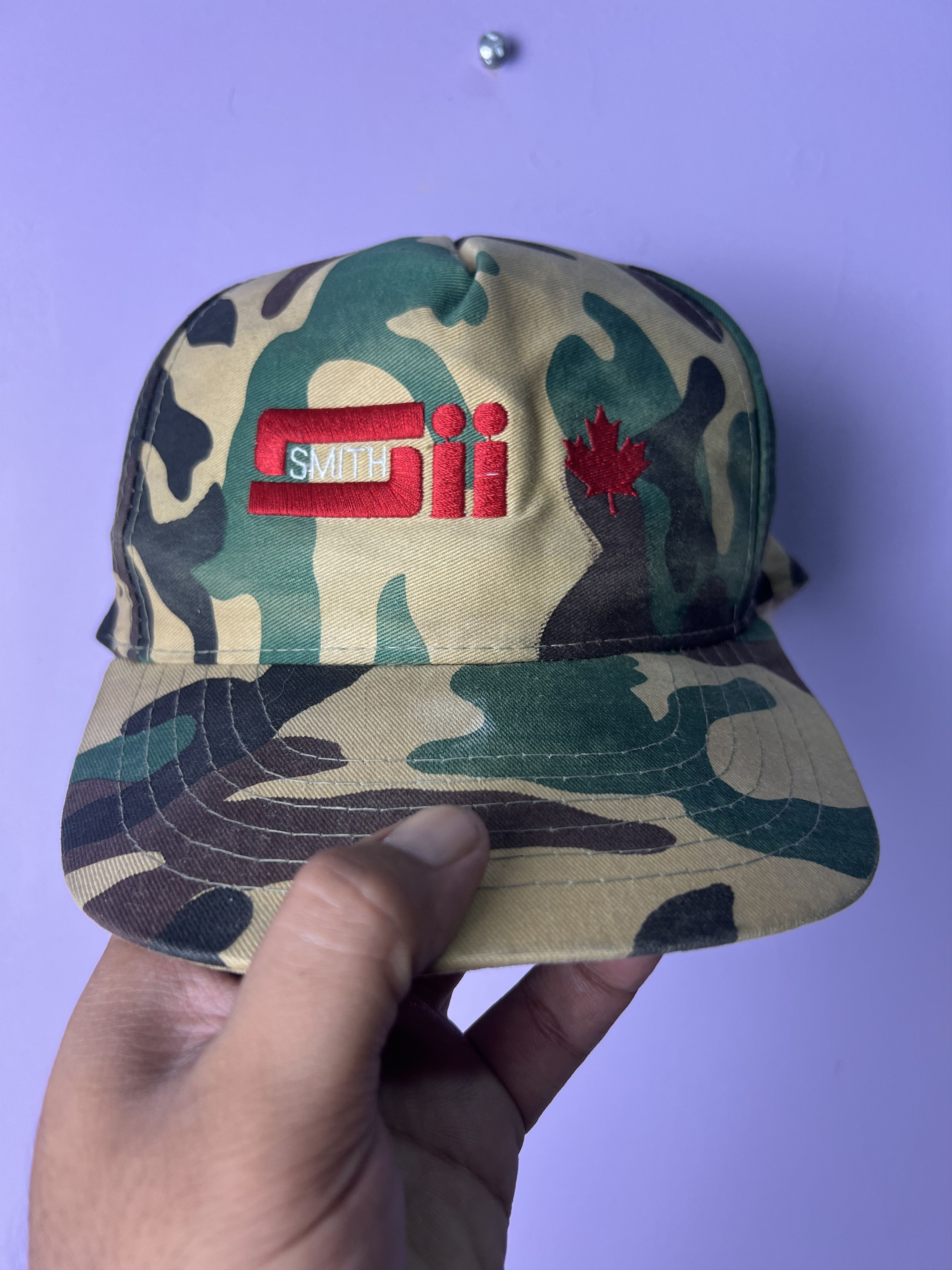 Japanese Brand 🔥Vintage Smith Sii Camo Snapback Size ONE SIZE - 3 Thumbnail