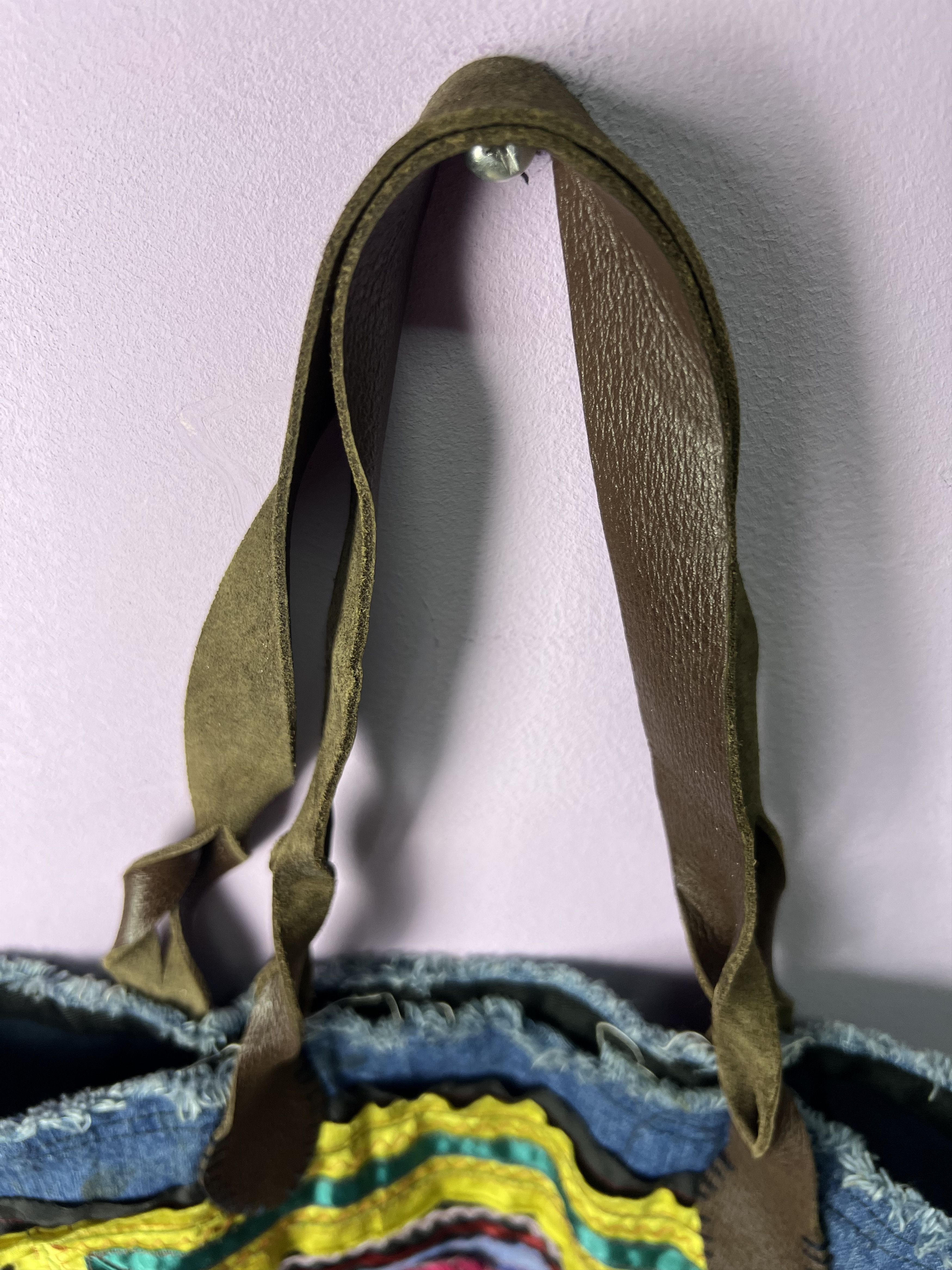 Japanese Brand 🔥Wafflish Waffle Boro Denim Tote Bags Size ONE SIZE - 6 Thumbnail