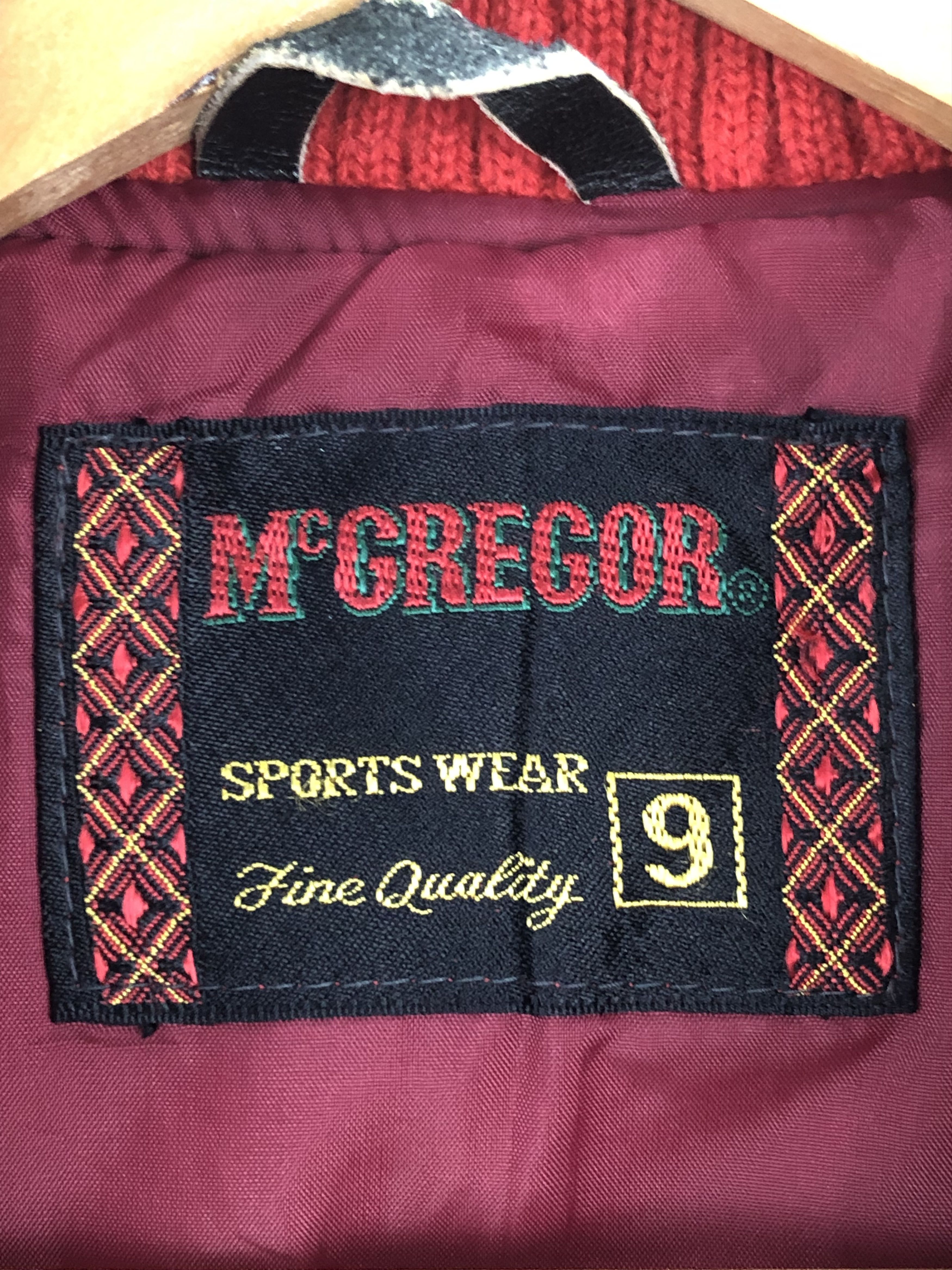 McGregor × Vintage Vintage 90s Mcgregor Wool Varsity Jacket Red Size US M / EU 48-50 / 2 - 4 Thumbnail