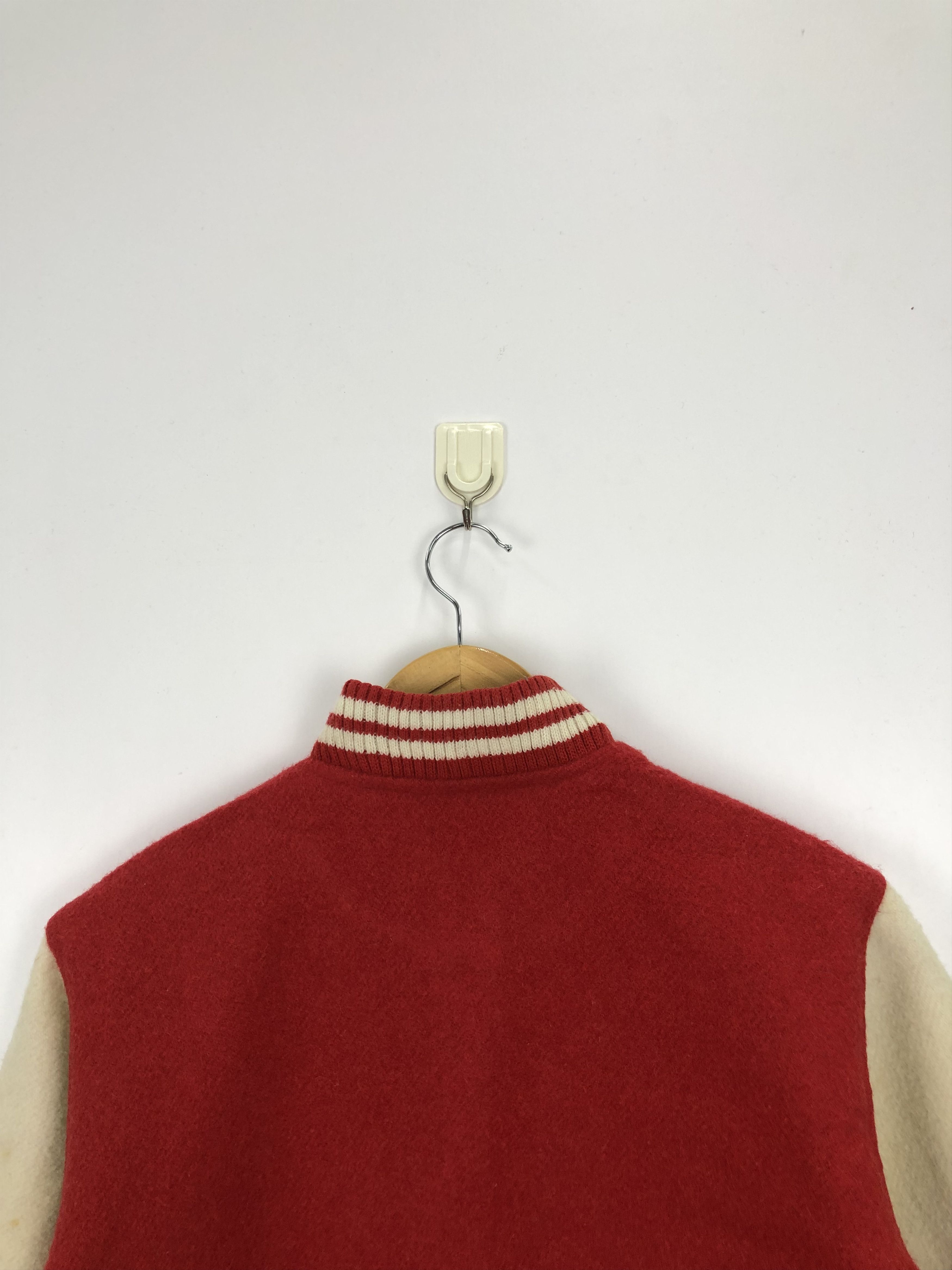 McGregor × Vintage Vintage 90s Mcgregor Wool Varsity Jacket Red Size US M / EU 48-50 / 2 - 7 Thumbnail