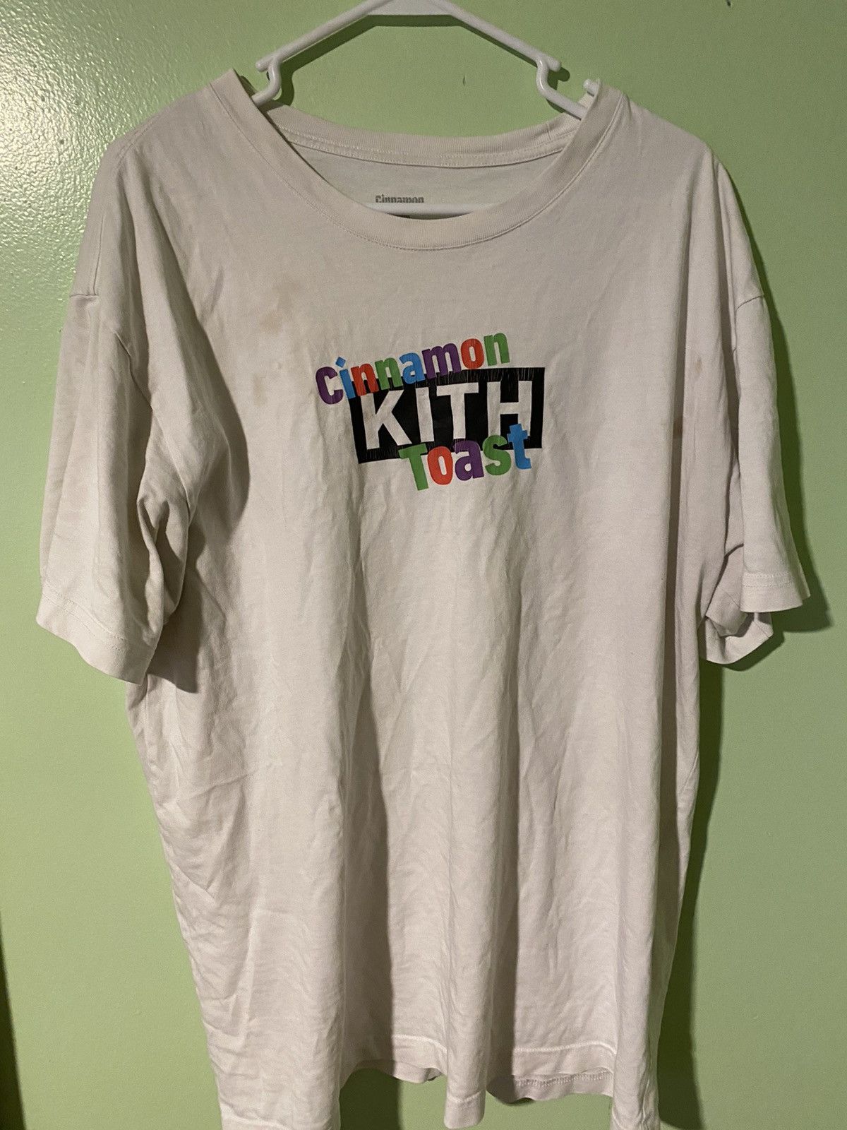 image of Kith Treats X Cinnamon Toast Crunch Tee in White, Men's (Size XL)