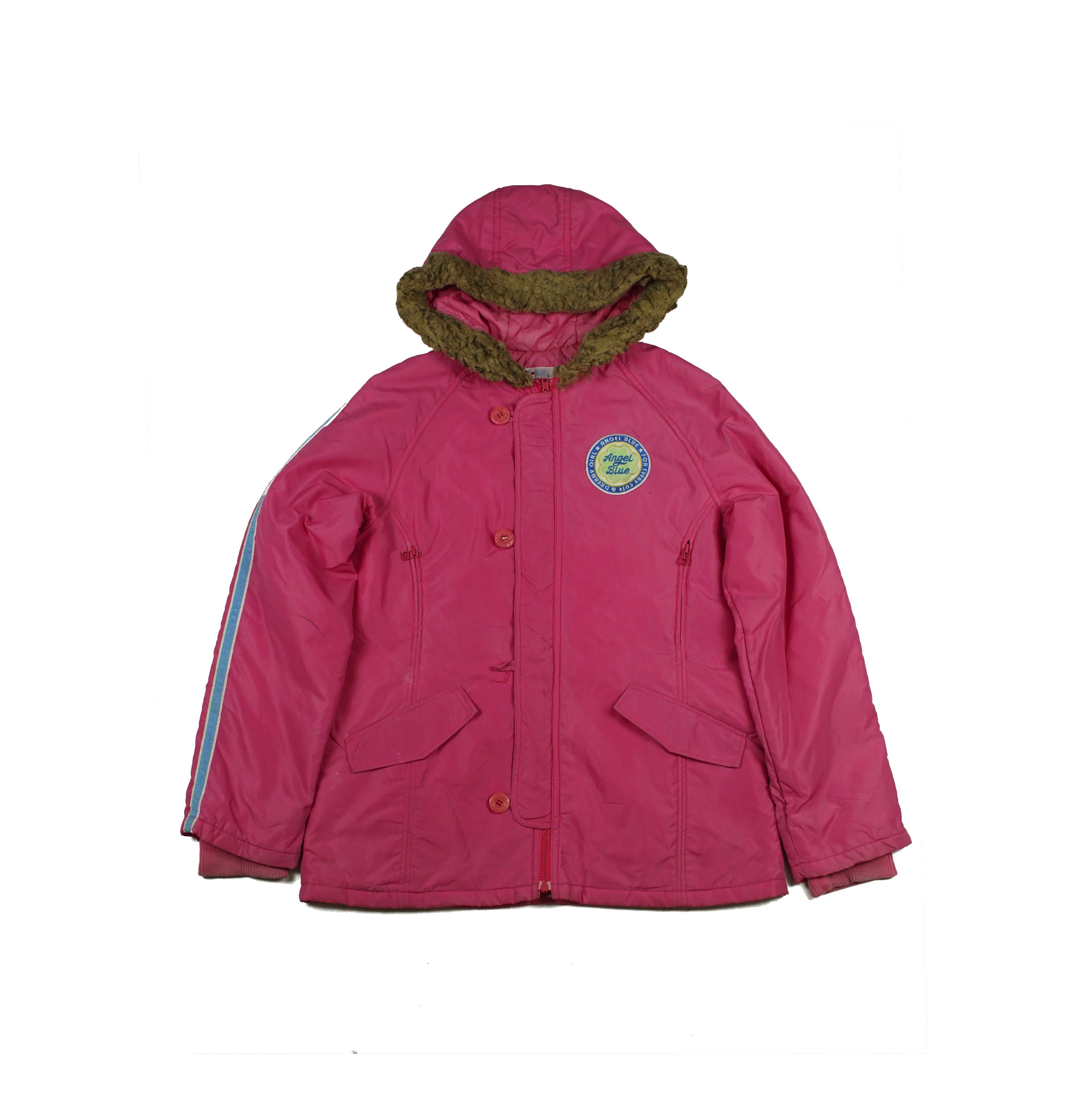 Hysteric Glamour *NoTariff 1990s Angel Blue Hooded Pink Jacket Size L / US 10 / IT 46 - 1 Thumbnail