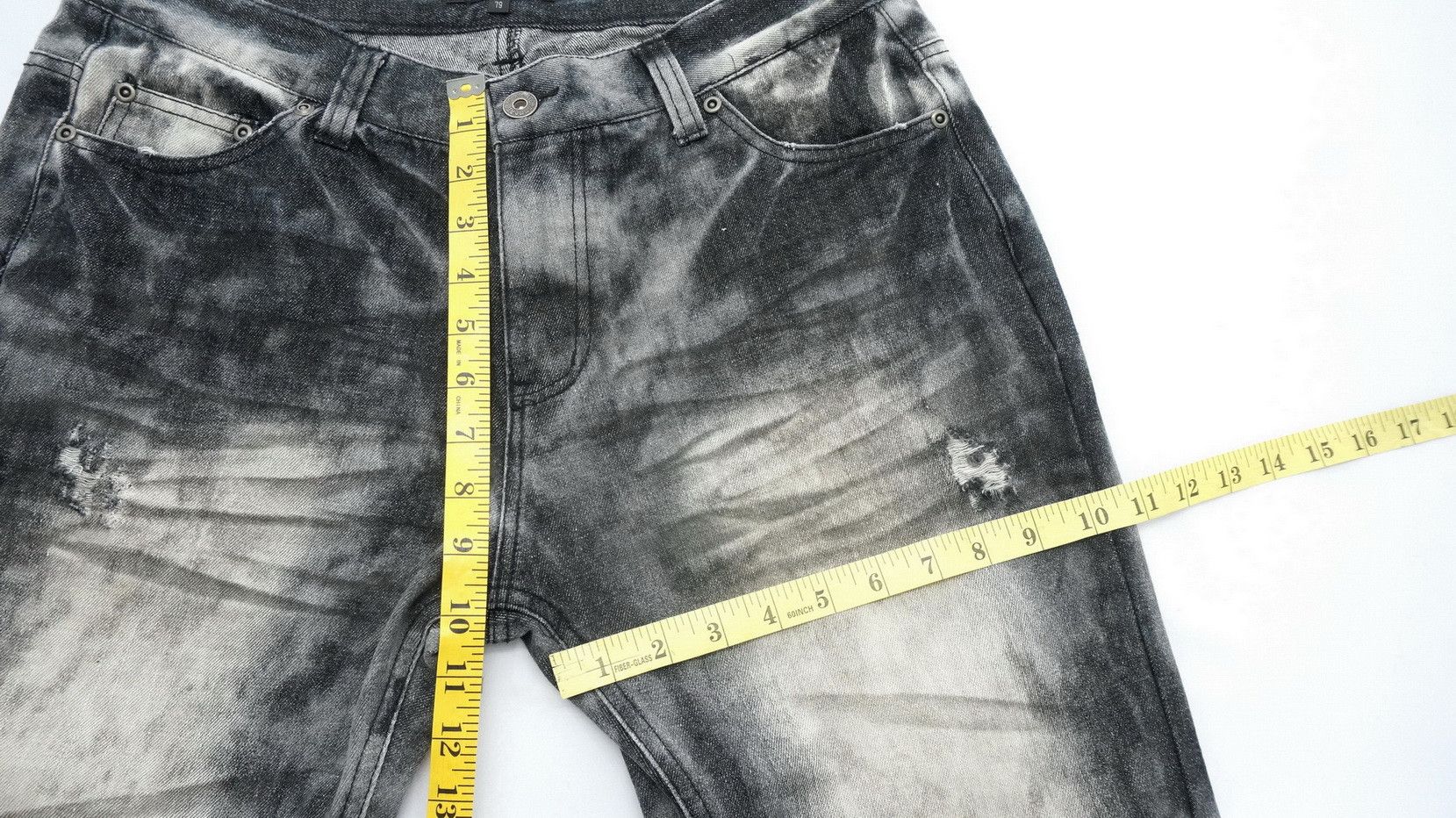 Japanese Brand Vintage IN THE ATTIC Smoke Distressed Slim Jeans - Size US 30 / EU 46 - 16 Thumbnail