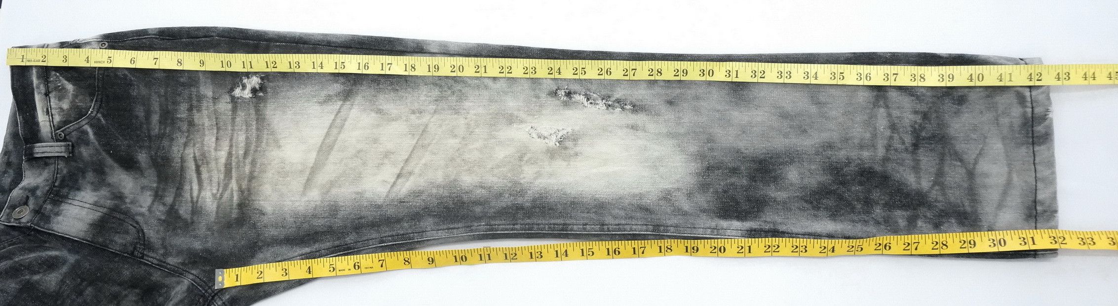 Japanese Brand Vintage IN THE ATTIC Smoke Distressed Slim Jeans - Size US 30 / EU 46 - 17 Thumbnail
