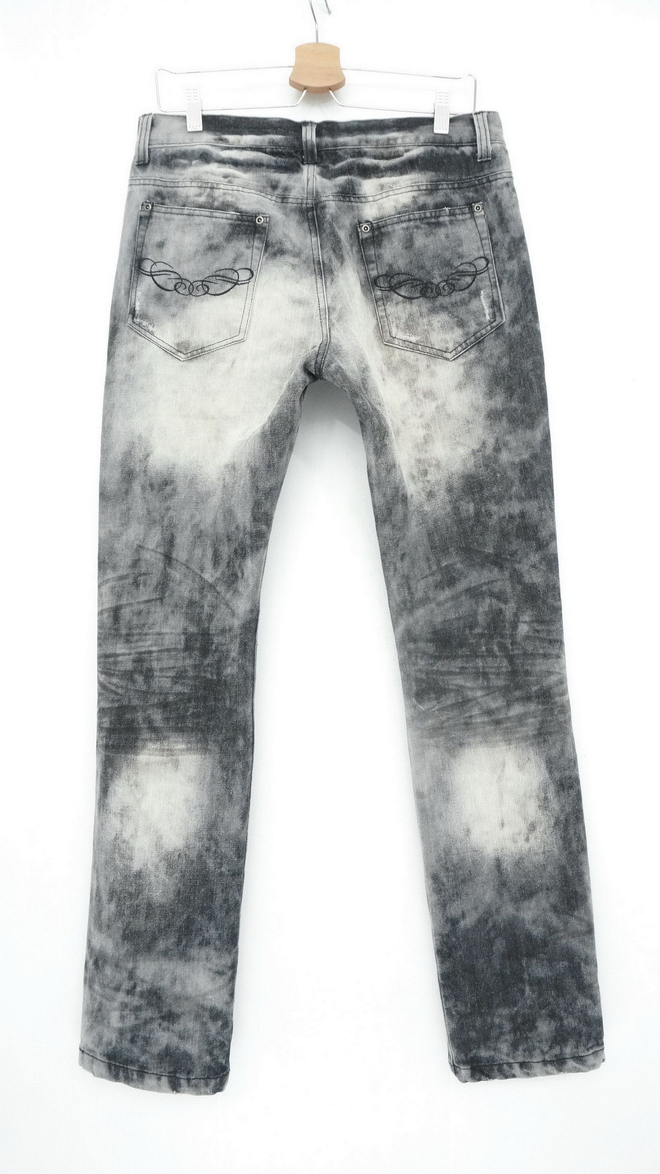 Japanese Brand Vintage IN THE ATTIC Smoke Distressed Slim Jeans - Size US 30 / EU 46 - 1 Thumbnail