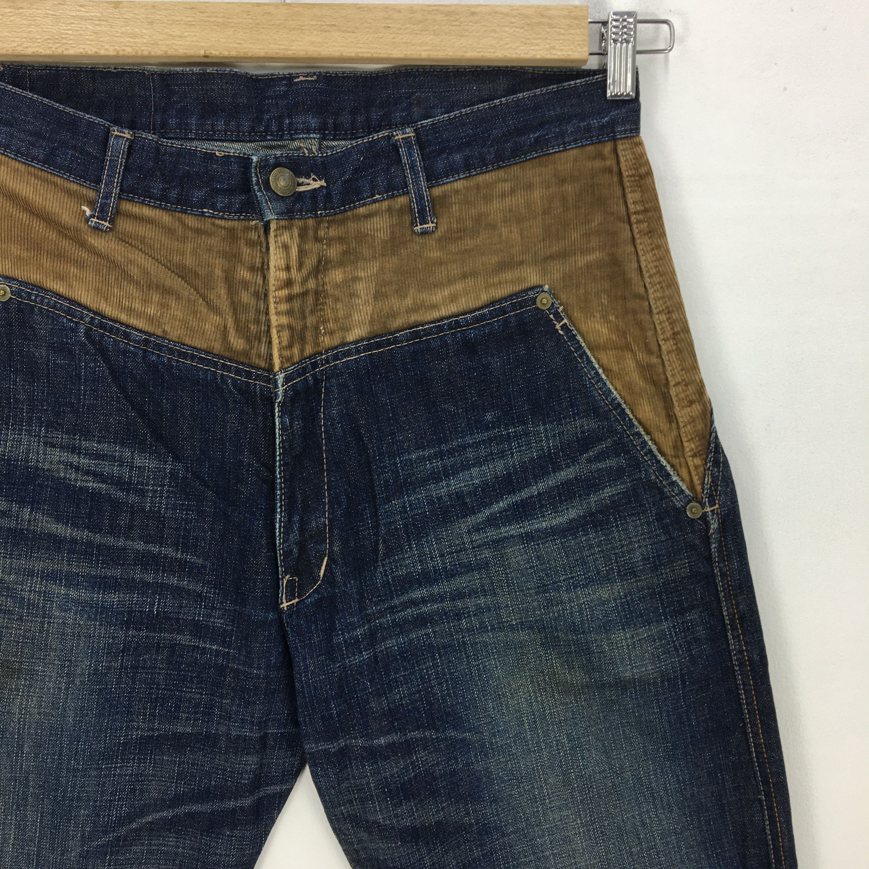 Japanese Brand Japanese Reworked Jeans Distressed Denim Pants - BS45600. Size US 32 / EU 48 - 4 Thumbnail