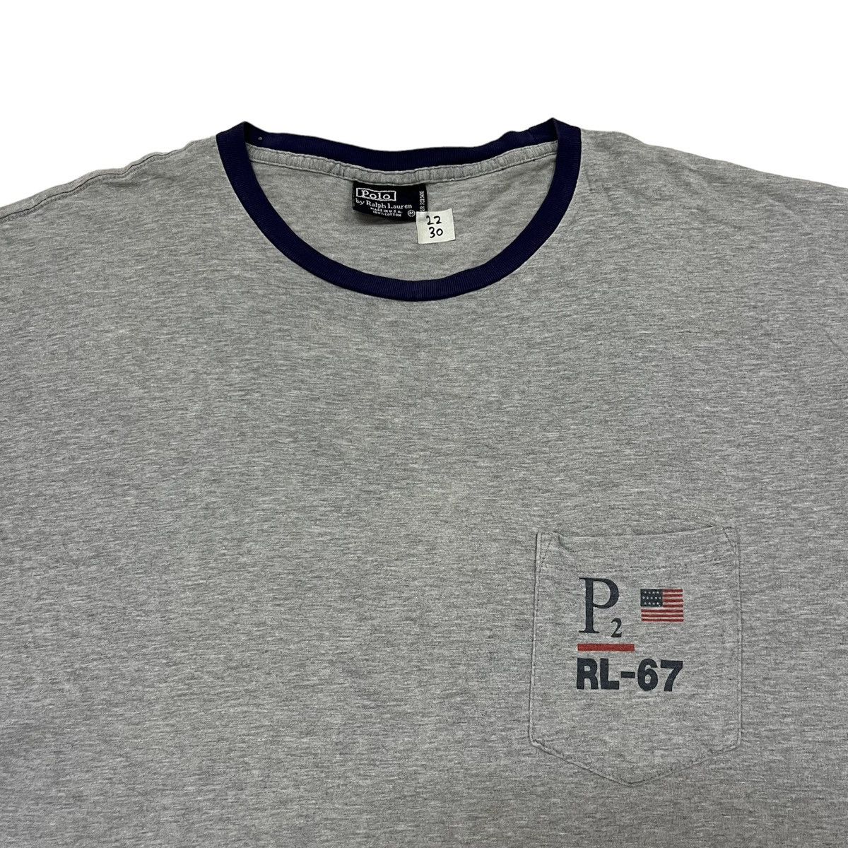 Lo Life × Polo Ralph Lauren × Vintage Vintage 90s Polo Ralph Lauren P2 RL-67 T Shirt Size US L / EU 52-54 / 3 - 4 Thumbnail