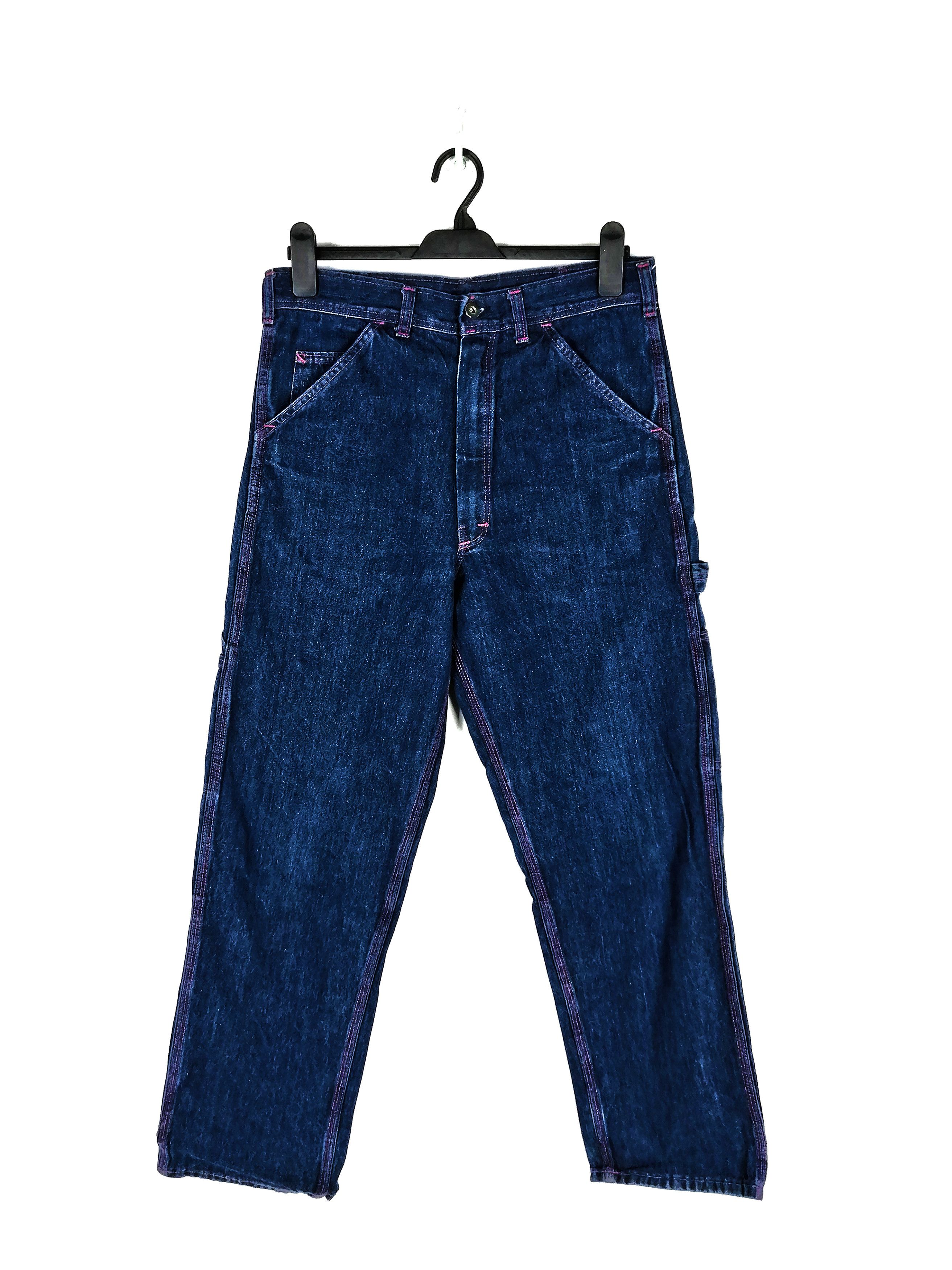 The Smiths The Smith Carpenter Pant Workers Baggy Denim Jeans Size US 30 / EU 46 - 2 Thumbnail