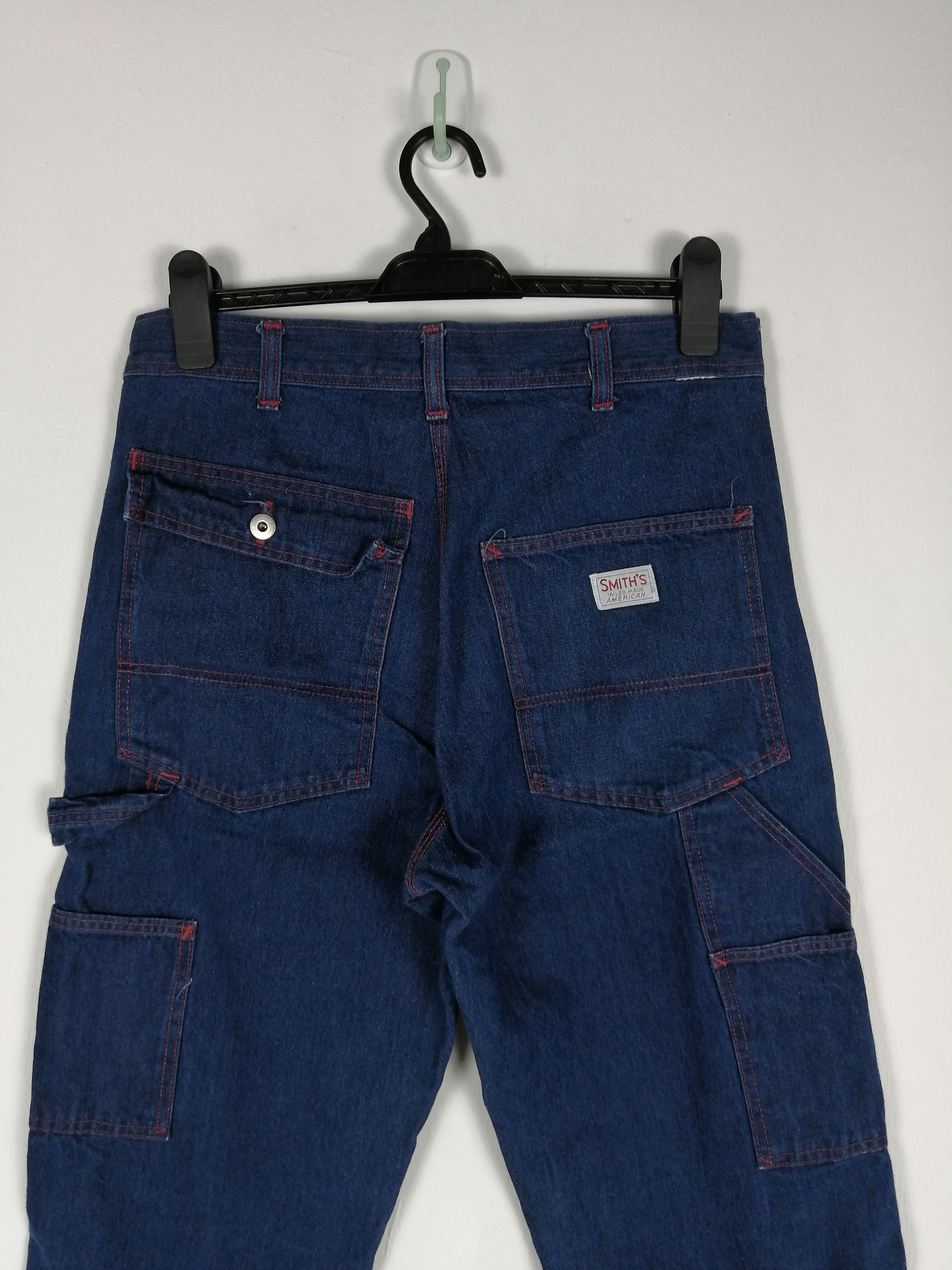 The Smiths The Smith Carpenter Pant Workers Baggy Denim Jeans Size US 30 / EU 46 - 3 Thumbnail