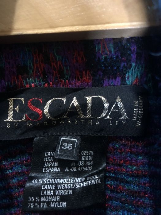 Escada Wool Mohair Vintage Sweater Made in Germany 