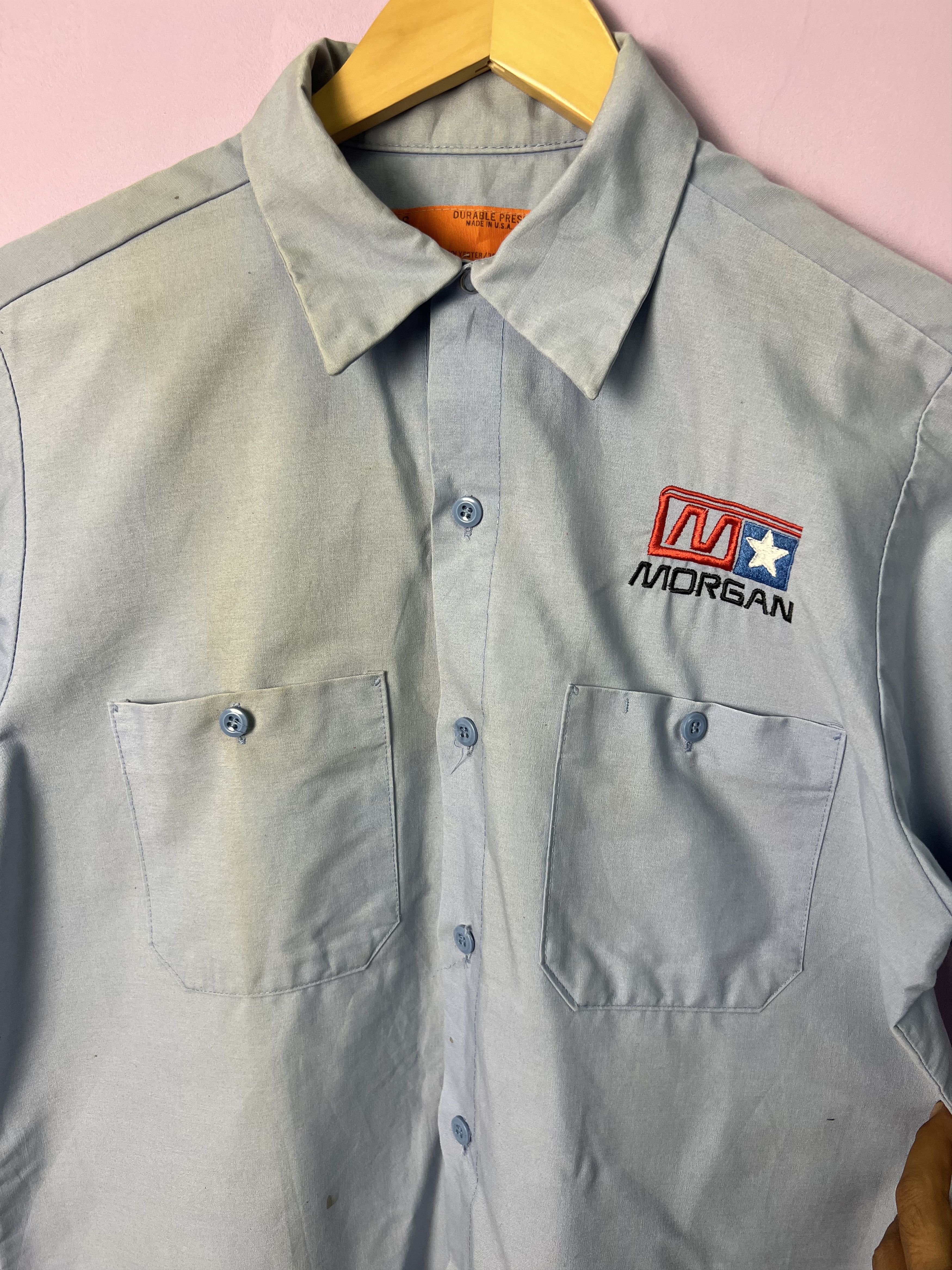 Vintage 🔥Vintage Durable Press Morgan Work Shirts Size US M / EU 48-50 / 2 - 5 Thumbnail