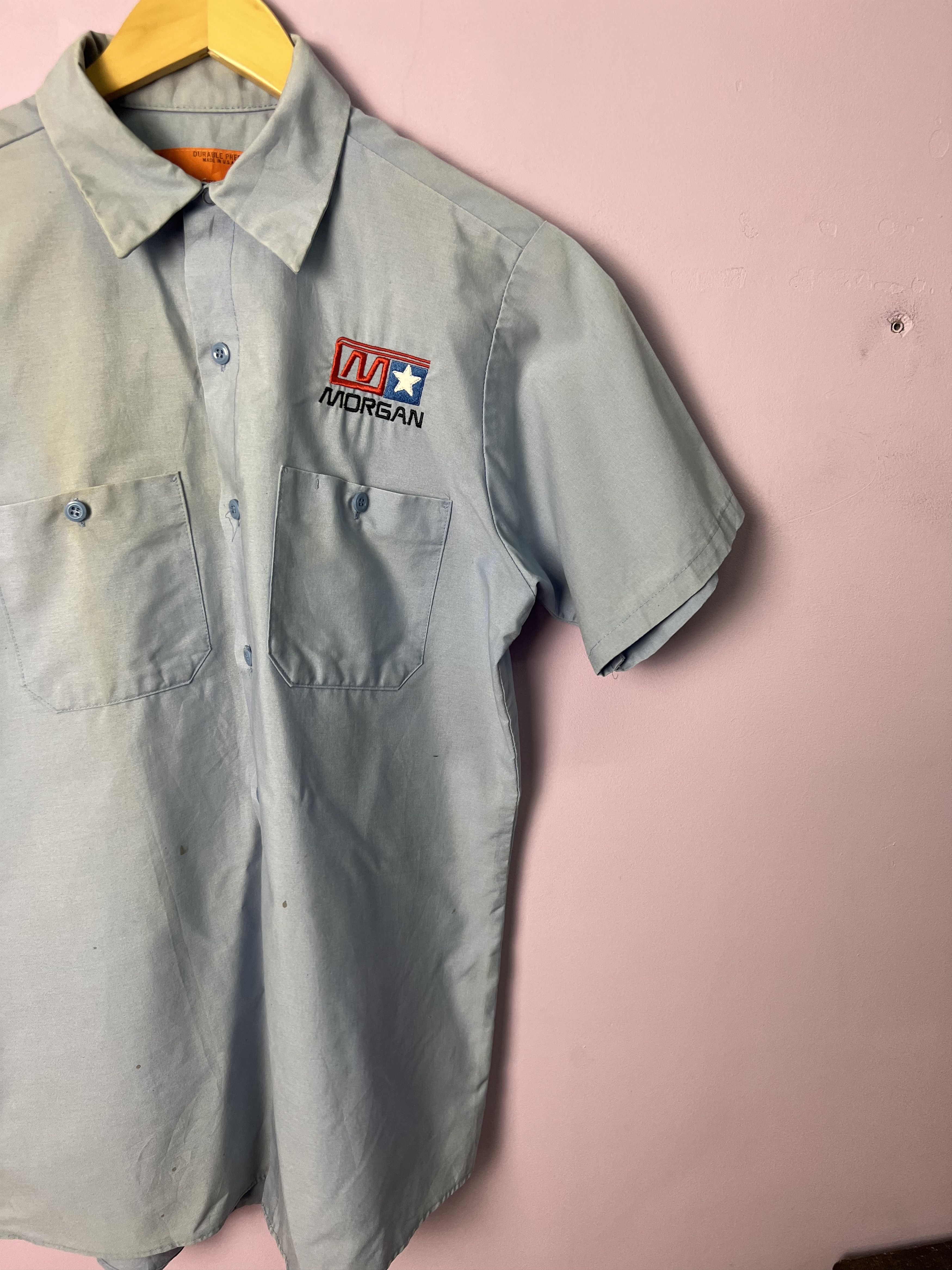 Vintage 🔥Vintage Durable Press Morgan Work Shirts Size US M / EU 48-50 / 2 - 3 Thumbnail