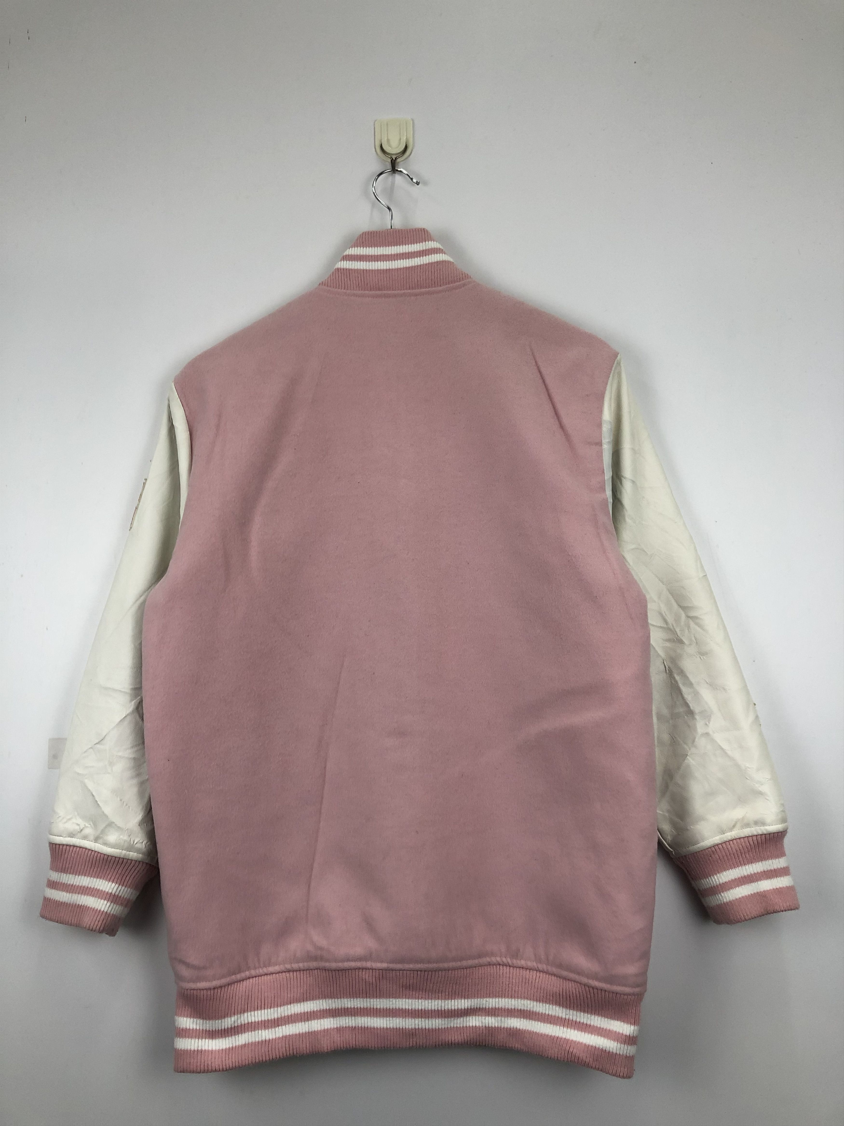 Japanese Brand × Vintage Vintage Japanese Brand Browny Sleeve Leather Varsity Jacket Size US L / EU 52-54 / 3 - 9 Thumbnail