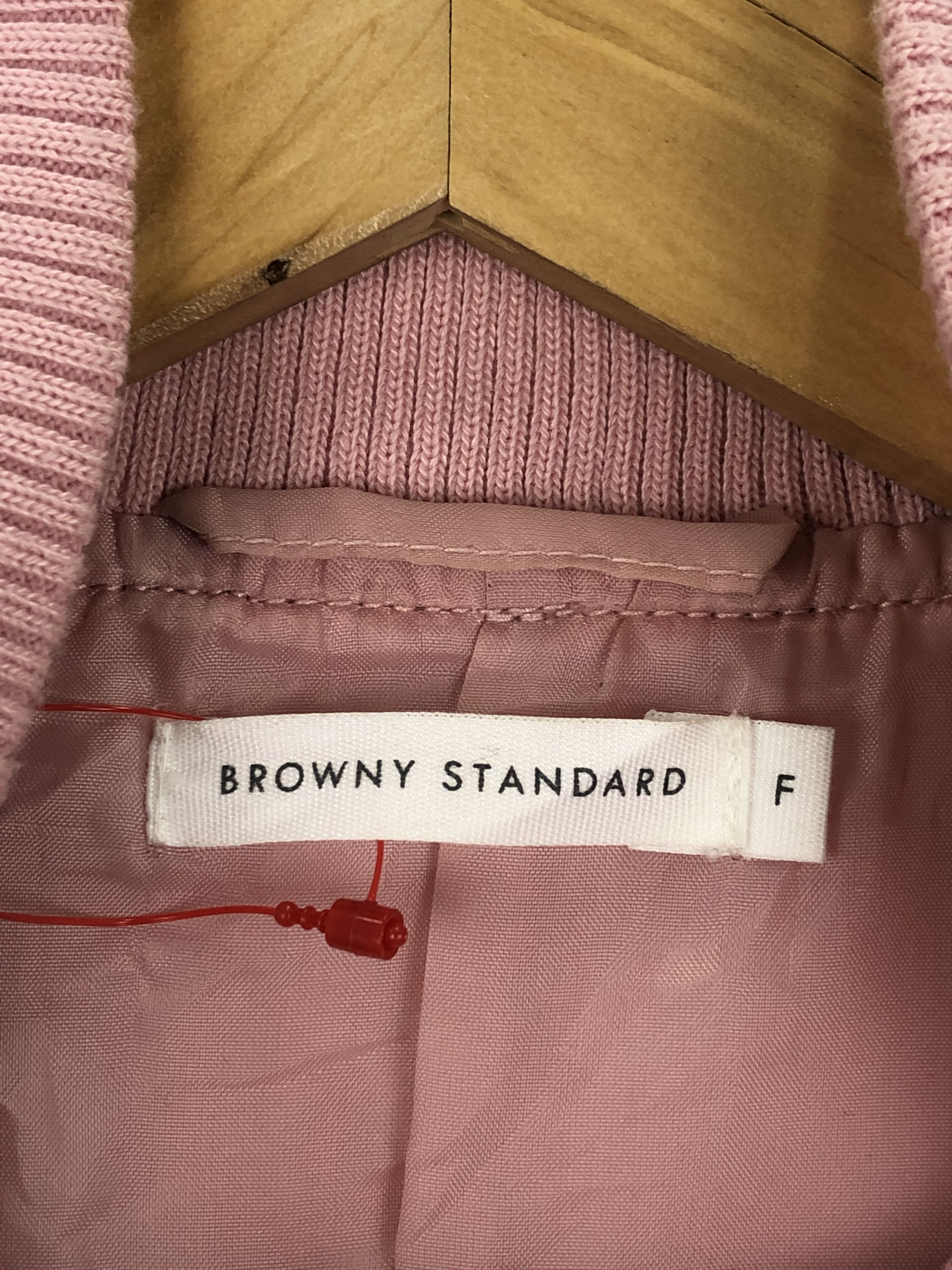 Japanese Brand × Vintage Vintage Japanese Brand Browny Sleeve Leather Varsity Jacket Size US L / EU 52-54 / 3 - 5 Thumbnail