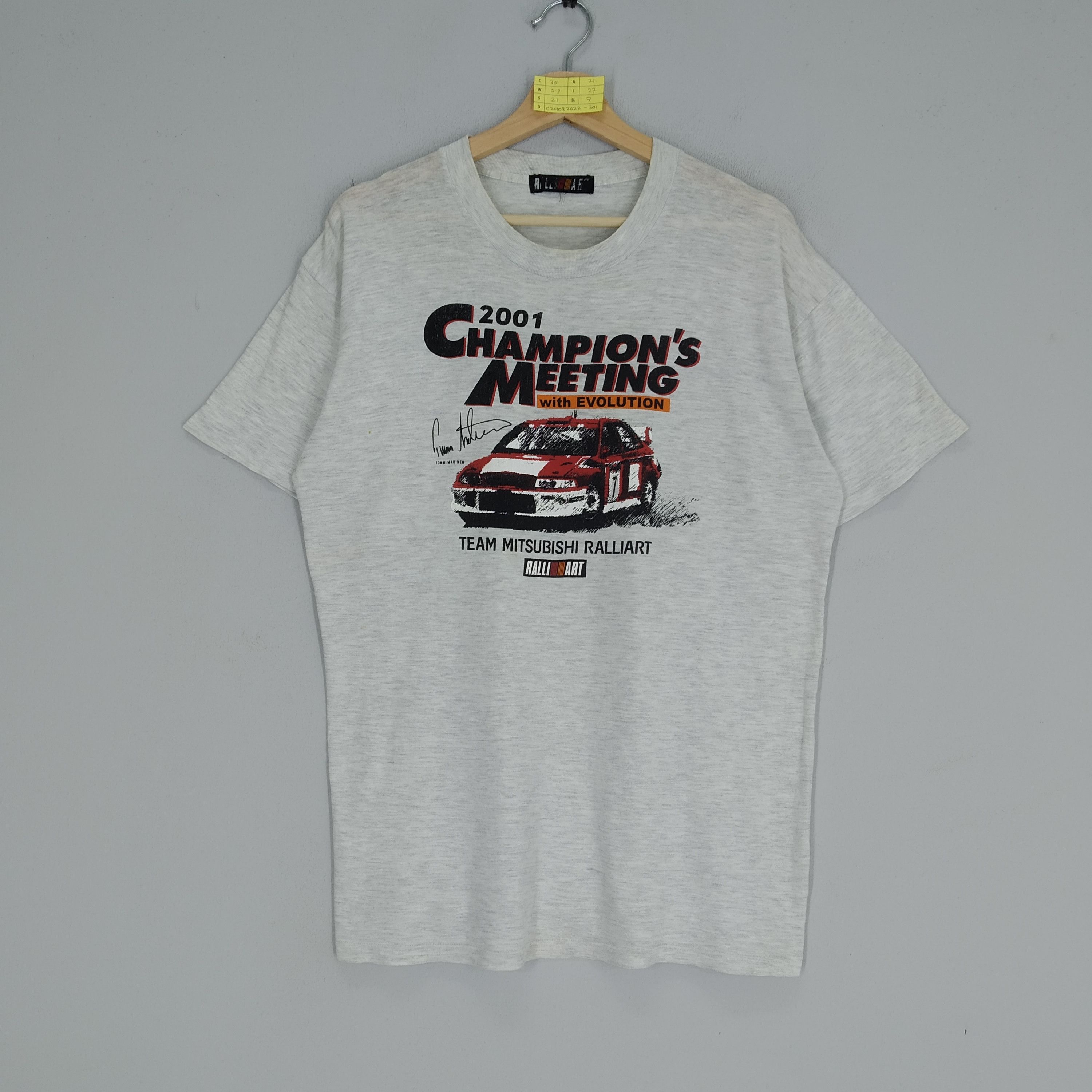 Japanese Brand Vintage 2001 Ralli Art Racing Car Signature Tommi Makinen Size US L / EU 52-54 / 3 - 1 Thumbnail