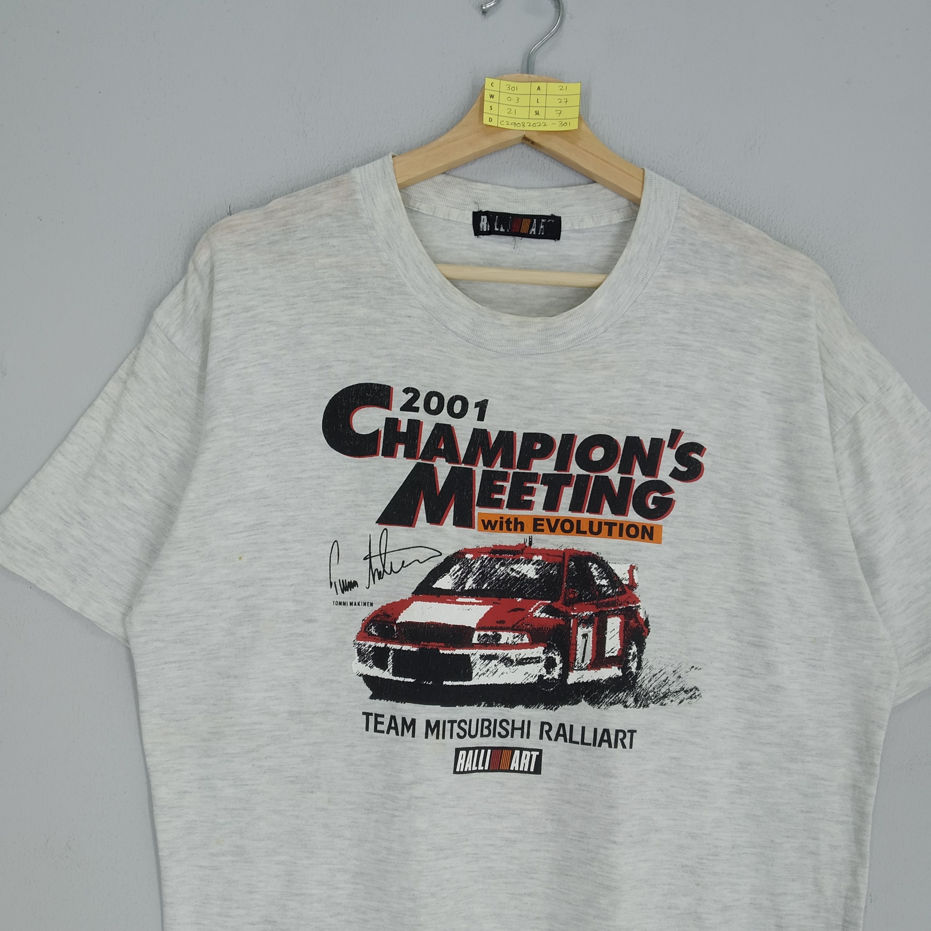 Japanese Brand Vintage 2001 Ralli Art Racing Car Signature Tommi Makinen Size US L / EU 52-54 / 3 - 3 Thumbnail