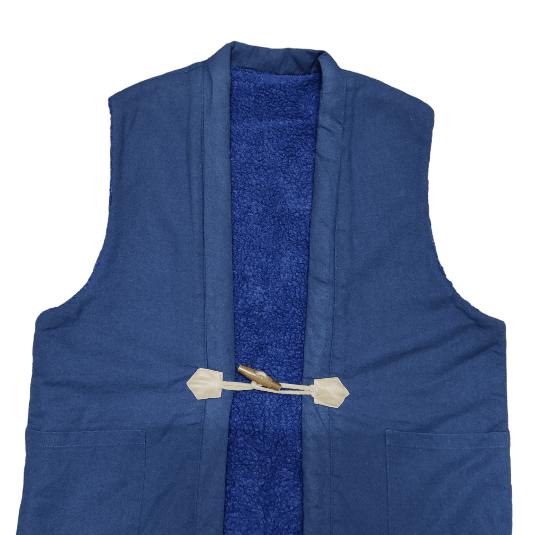 Indigo Vintage Kimono Japan Dragon Koil Fish Sleeveless/Vest Size US L / EU 52-54 / 3 - 4 Thumbnail