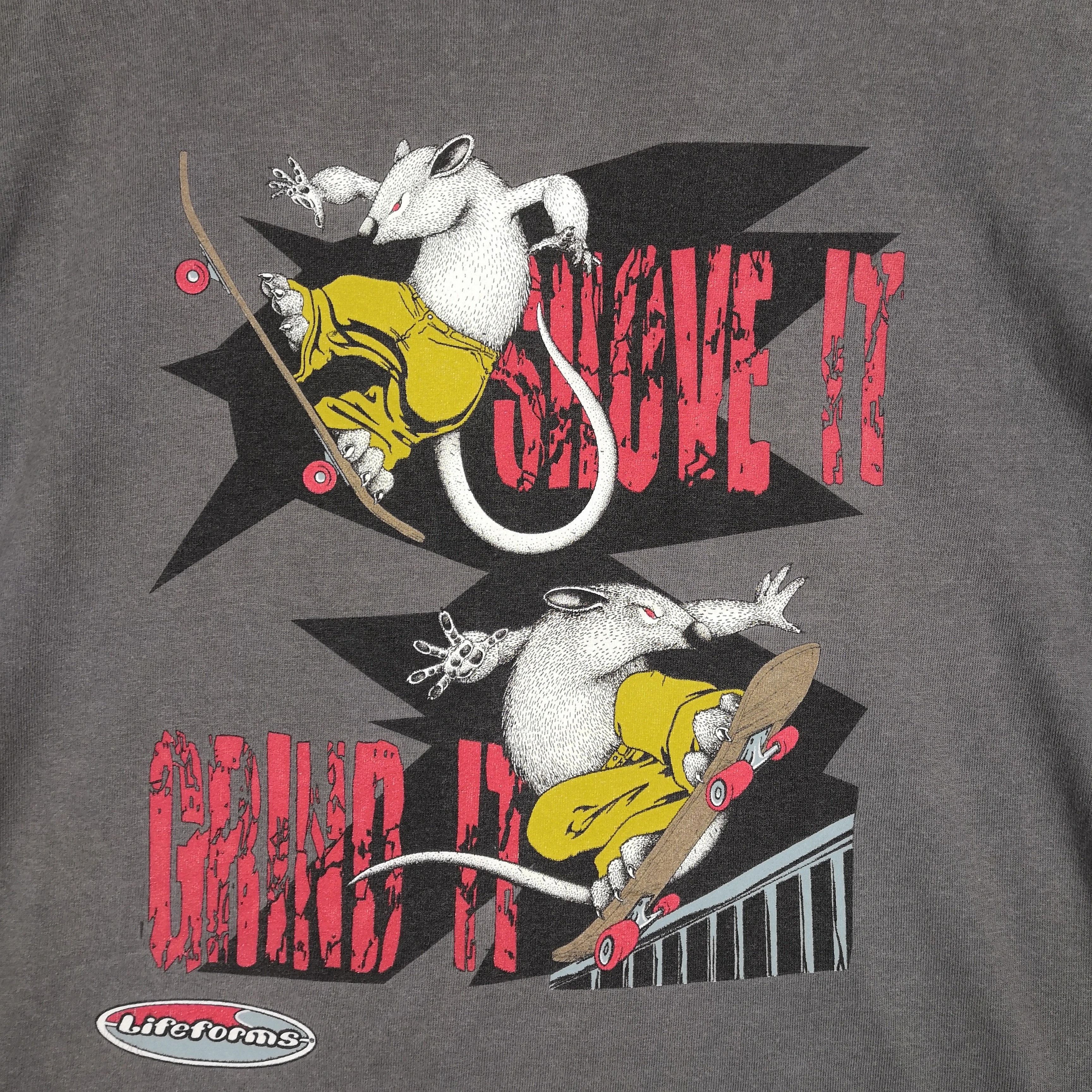 Vintage Vintage Skates T Shirt Lifeforms Rat Bitch Skateboard Size US S / EU 44-46 / 1 - 6 Thumbnail