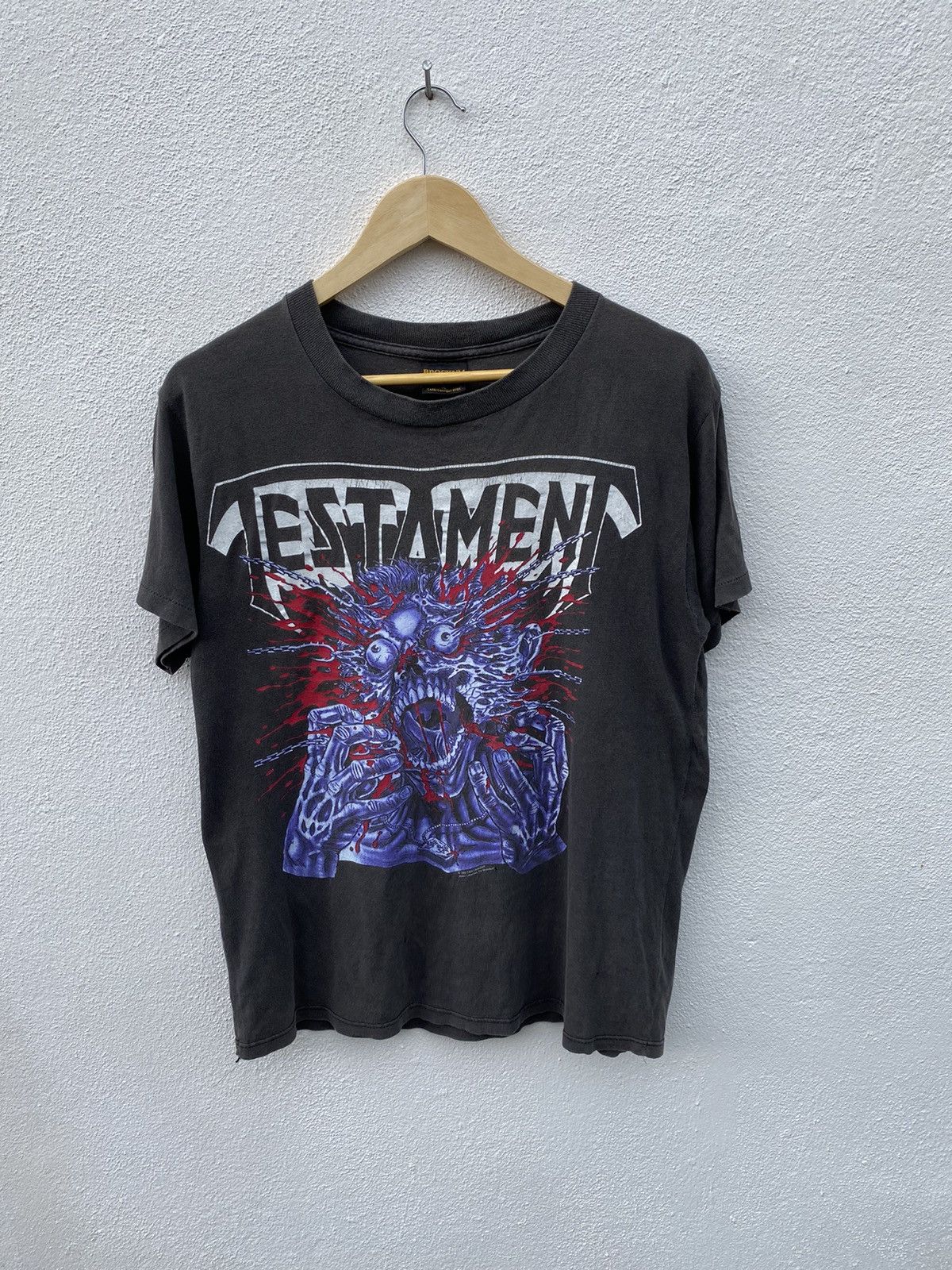 Band Tees Vintage Testament pushead faded shirt Size US L / EU 52-54 / 3 - 4 Thumbnail