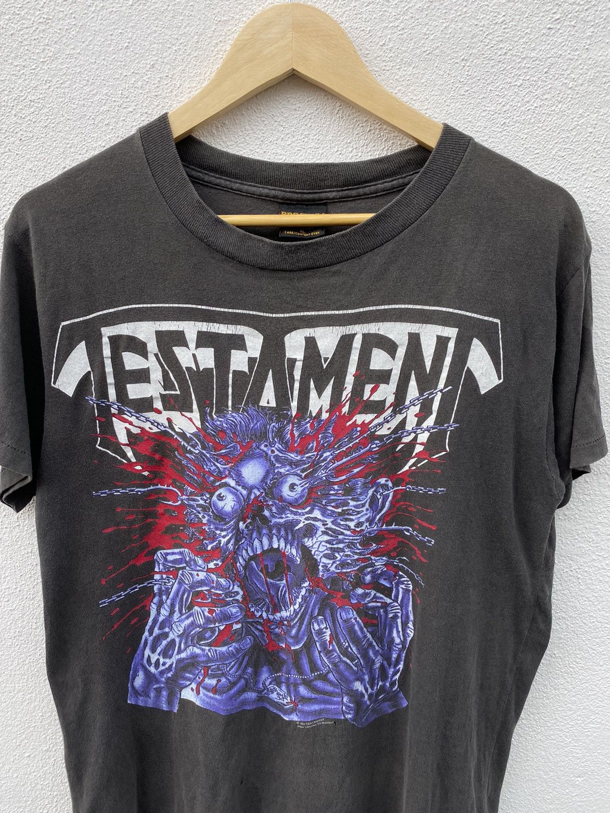 Band Tees Vintage Testament pushead faded shirt Size US L / EU 52-54 / 3 - 10 Thumbnail