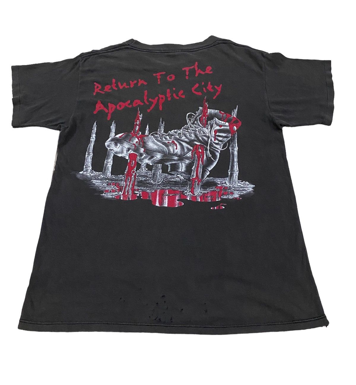 Band Tees Vintage Testament pushead faded shirt Size US L / EU 52-54 / 3 - 3 Thumbnail