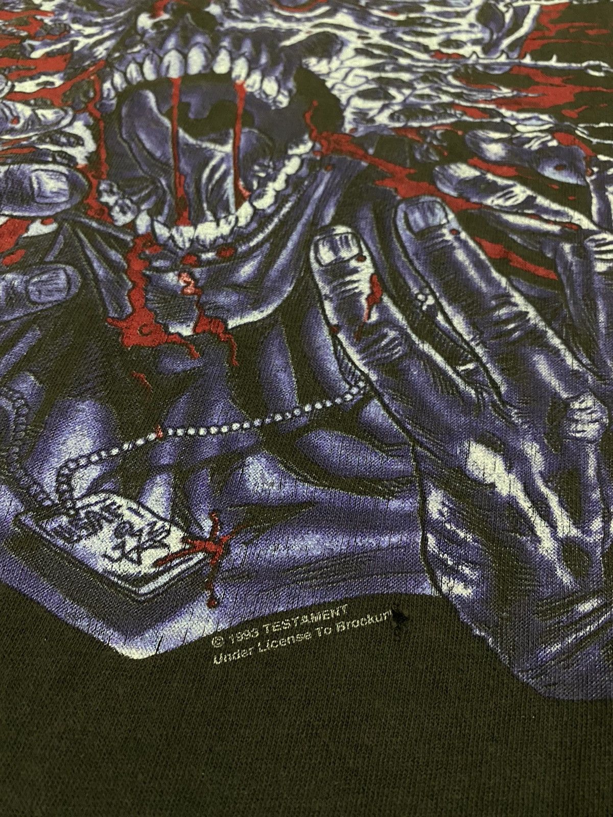 Band Tees Vintage Testament pushead faded shirt Size US L / EU 52-54 / 3 - 7 Thumbnail