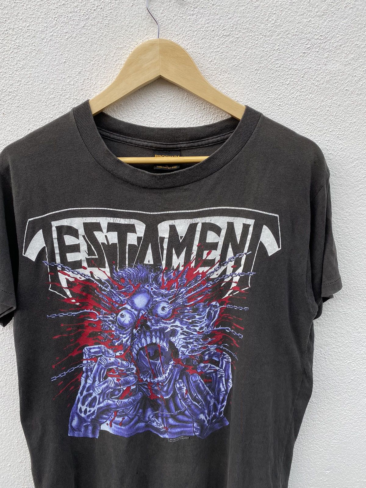 Band Tees Vintage Testament pushead faded shirt Size US L / EU 52-54 / 3 - 9 Thumbnail