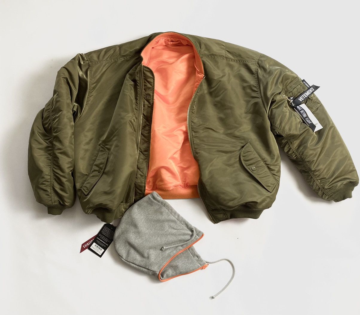 Vetements Oversize MA-1 Reversible Bomber Jacket