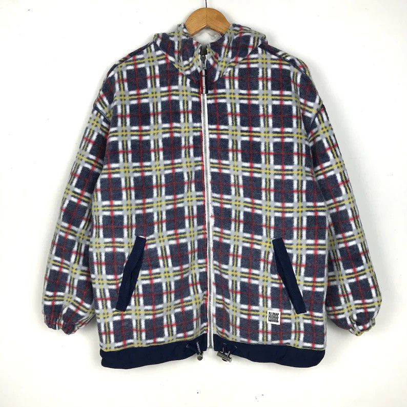 Ellesse × Vintage 🔥STEALS🔥 Vintage 90s Ellesse Bulldog Reversible Plaid Wool Size US L / EU 52-54 / 3 - 3 Thumbnail