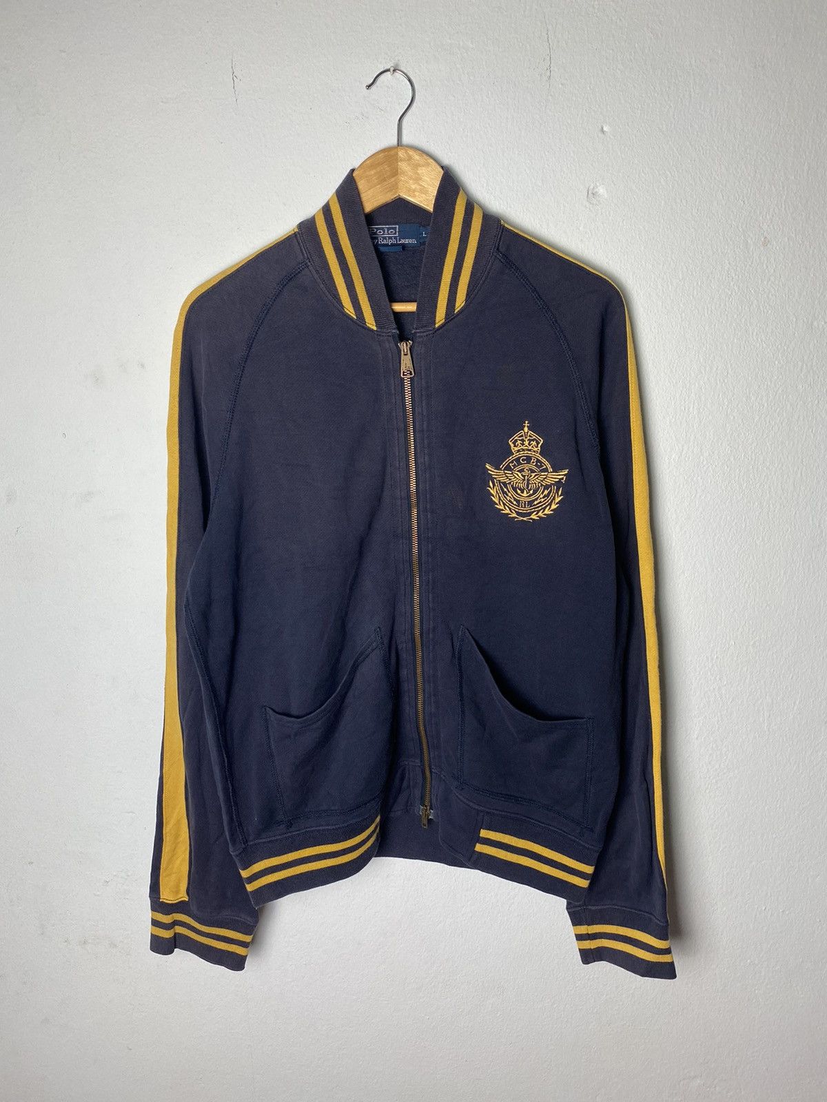 Polo Ralph Lauren × Ralph Lauren × Vintage Vintage Polo Ralph Lauren Sweatshirt Zipper Jacket Size US L / EU 52-54 / 3 - 1 Thumbnail