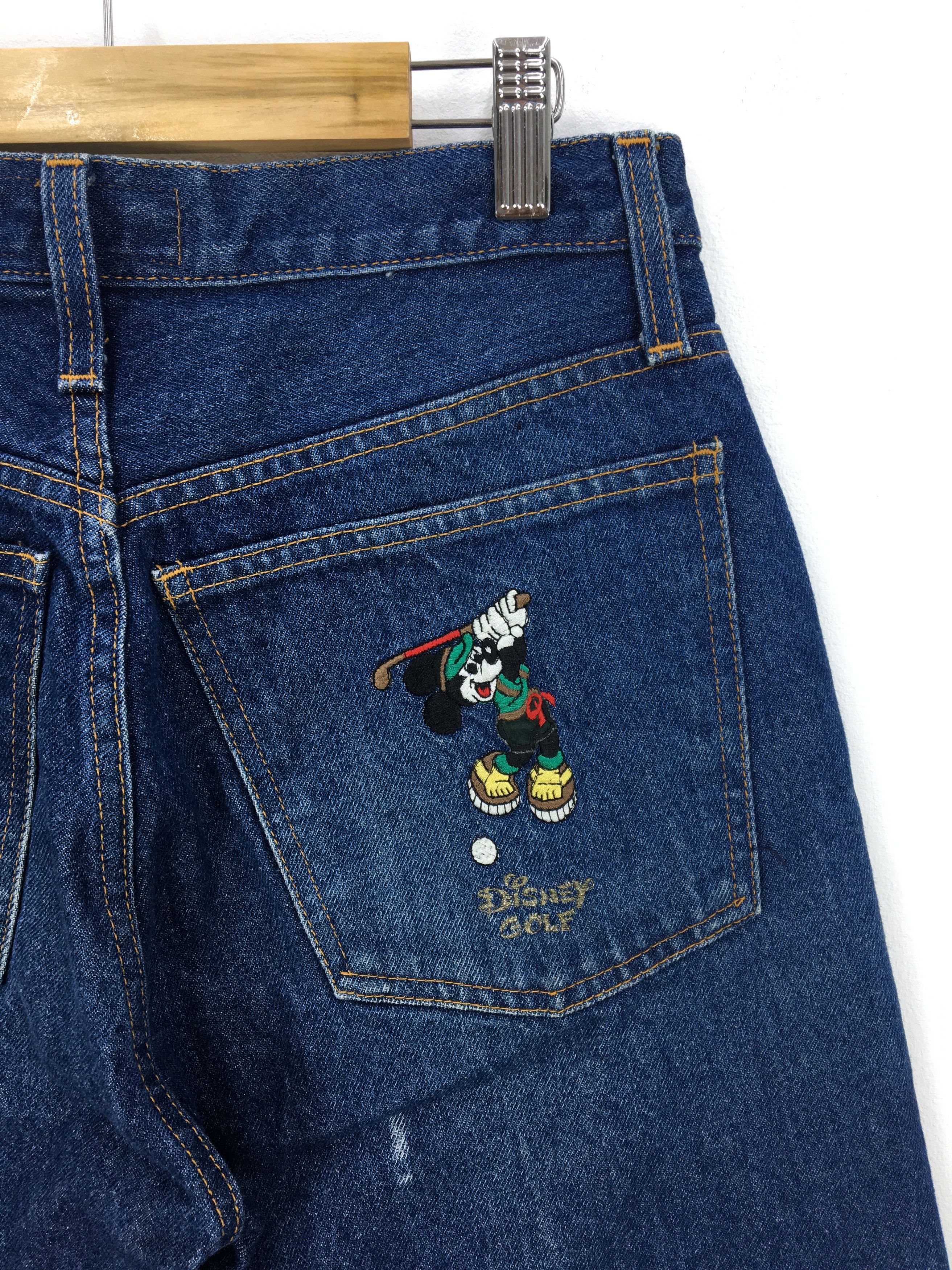 Disney Vintage Mickey Mouse Jeans Disney Cartoon Denim Pants Size 26" / US 2 / IT 38 - 5 Thumbnail
