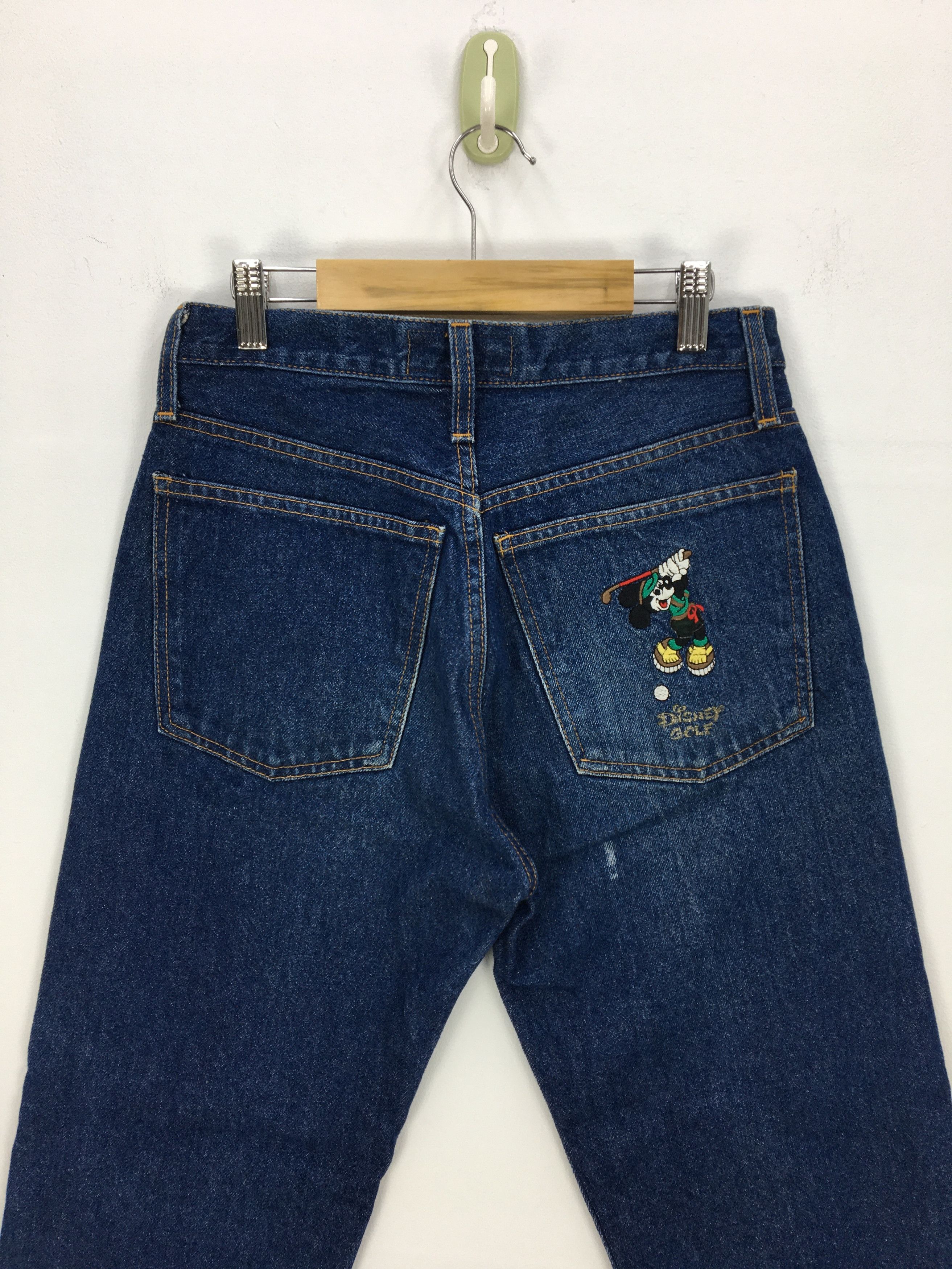 Disney Vintage Mickey Mouse Jeans Disney Cartoon Denim Pants Size 26" / US 2 / IT 38 - 3 Thumbnail