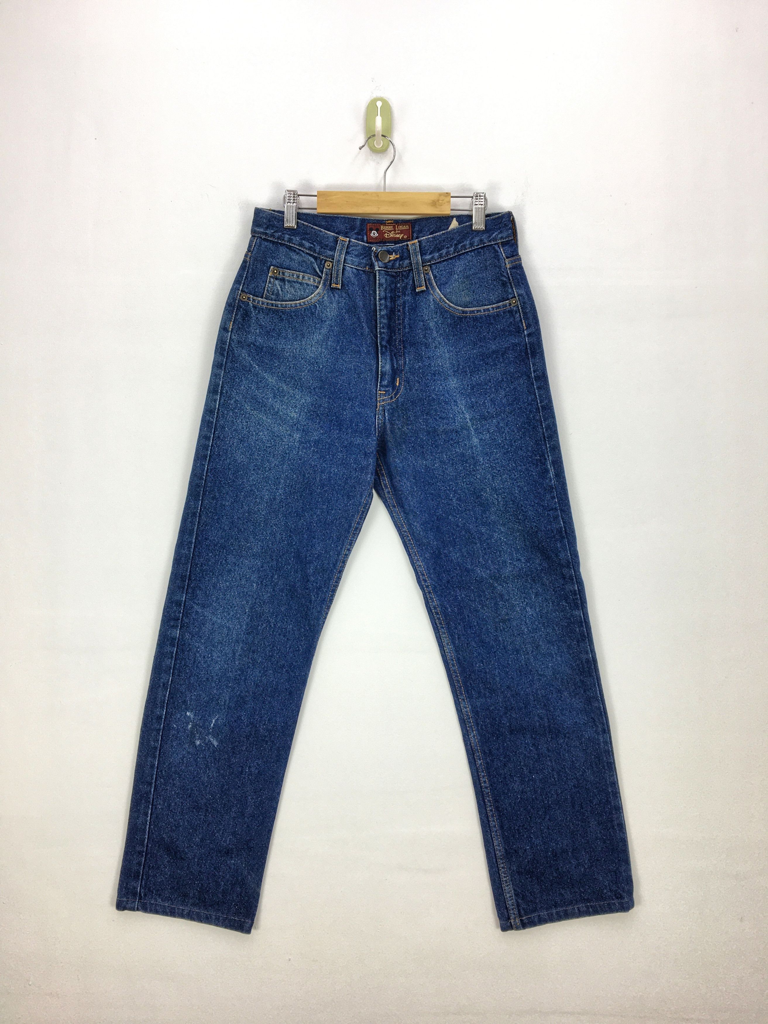 Disney Vintage Mickey Mouse Jeans Disney Cartoon Denim Pants Size 26" / US 2 / IT 38 - 2 Thumbnail
