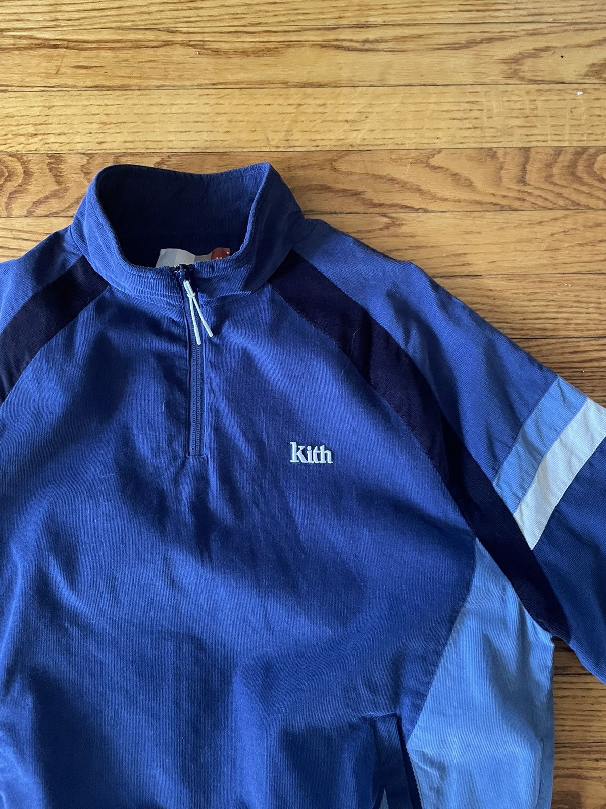 Kith Kith mixed micro cord linden retro quarter zip shirt | Grailed