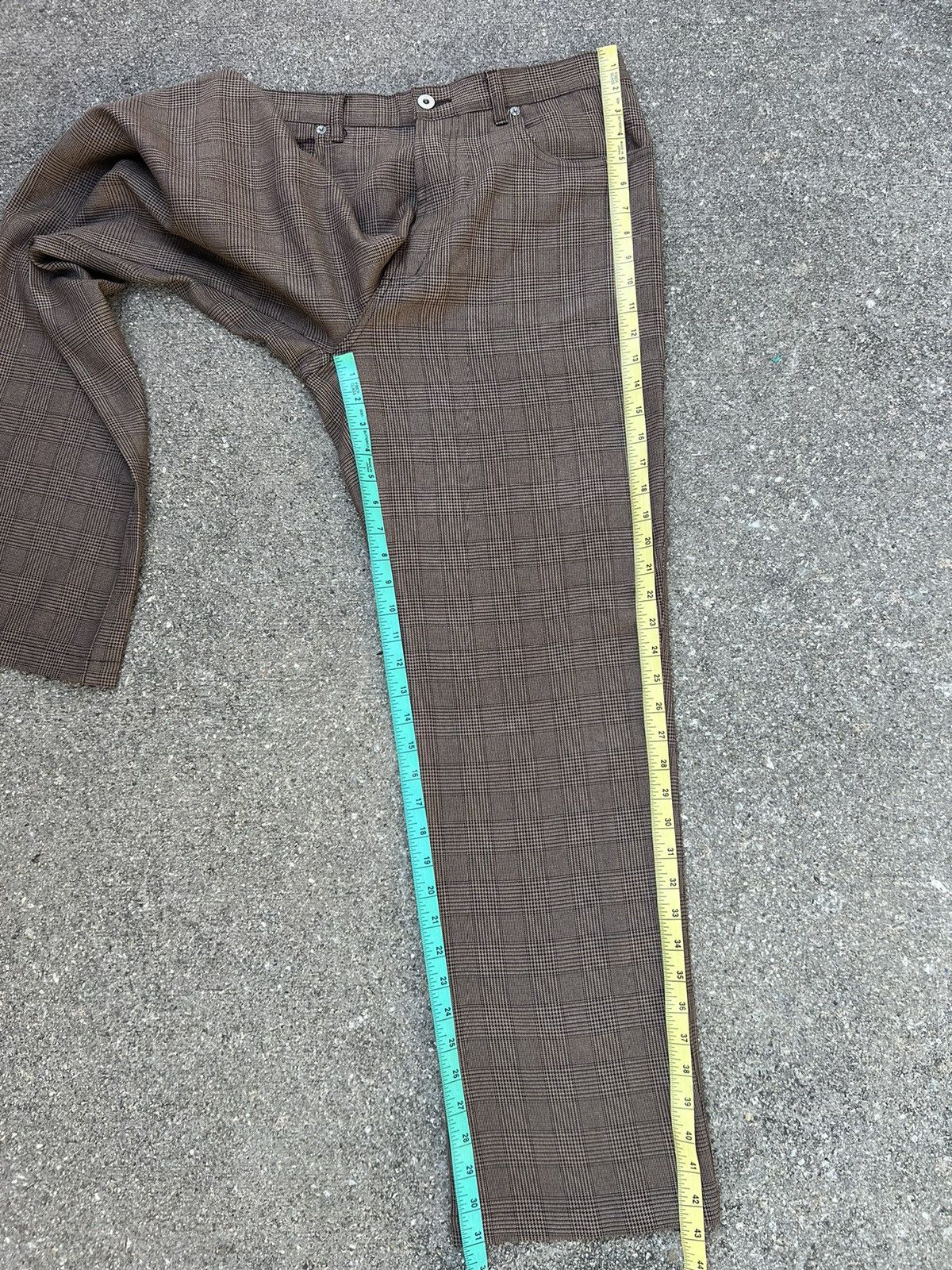 Freshjive Vintage 90s FRESHJIVE Checks Baggy Poly Trouser Pant Size US 33 - 4 Thumbnail