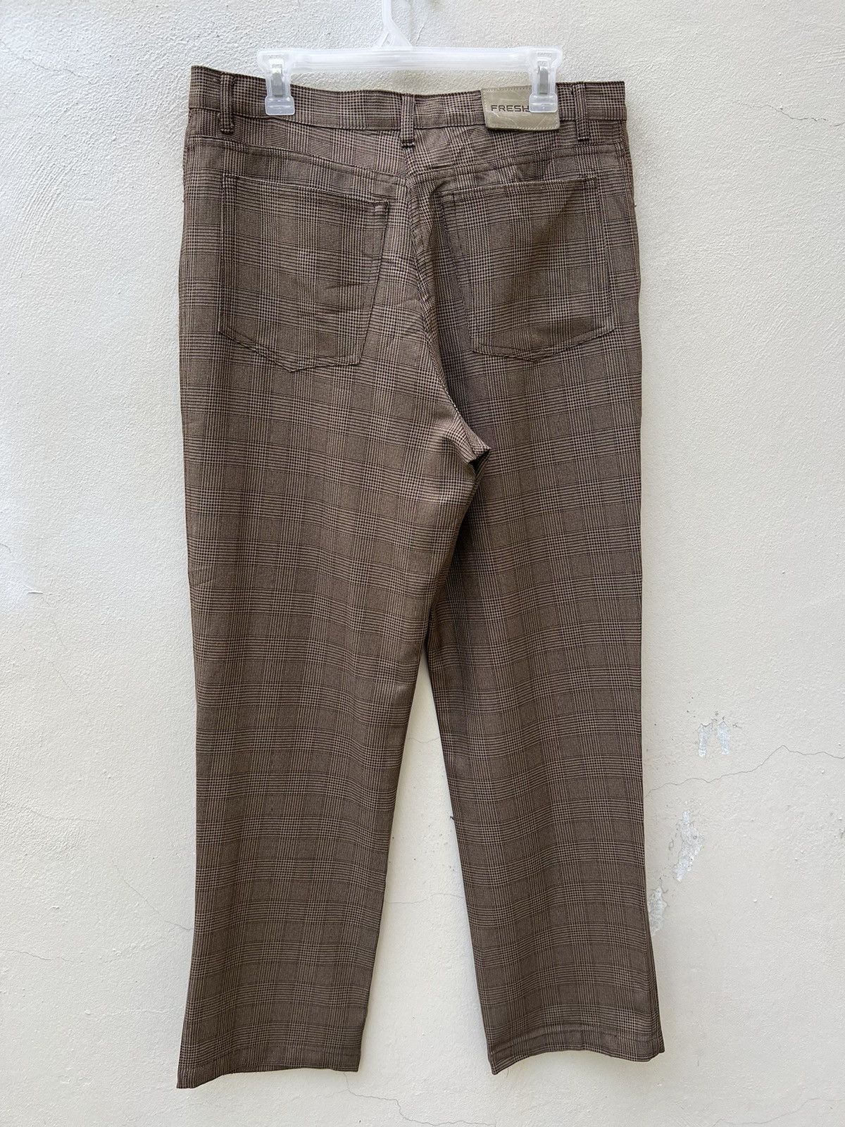 Freshjive Vintage 90s FRESHJIVE Checks Baggy Poly Trouser Pant Size US 33 - 14 Thumbnail