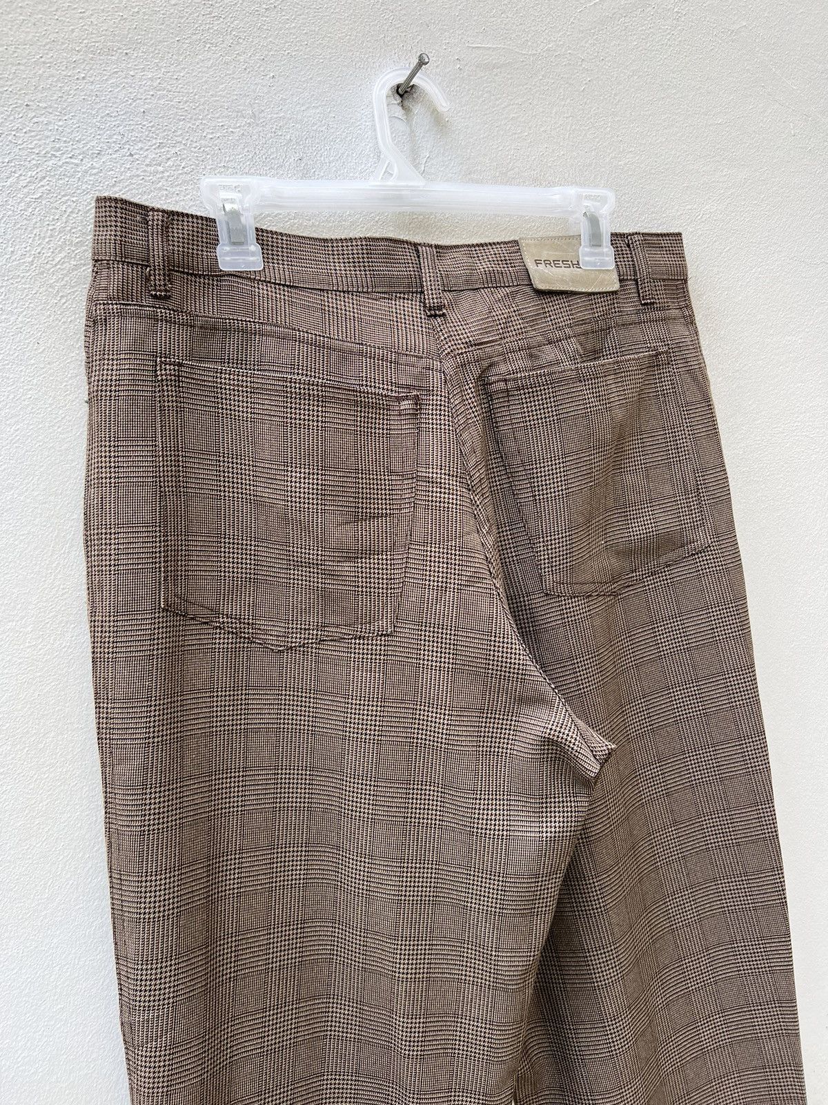 Freshjive Vintage 90s FRESHJIVE Checks Baggy Poly Trouser Pant Size US 33 - 15 Thumbnail