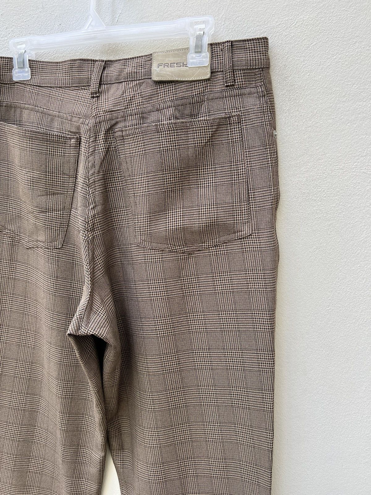 Freshjive Vintage 90s FRESHJIVE Checks Baggy Poly Trouser Pant Size US 33 - 17 Thumbnail