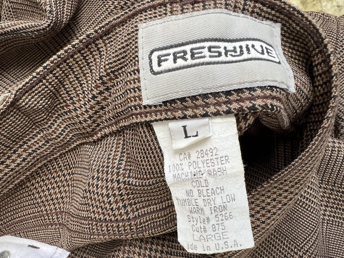 Freshjive Vintage 90s FRESHJIVE Checks Baggy Poly Trouser Pant Size US 33 - 20 Thumbnail
