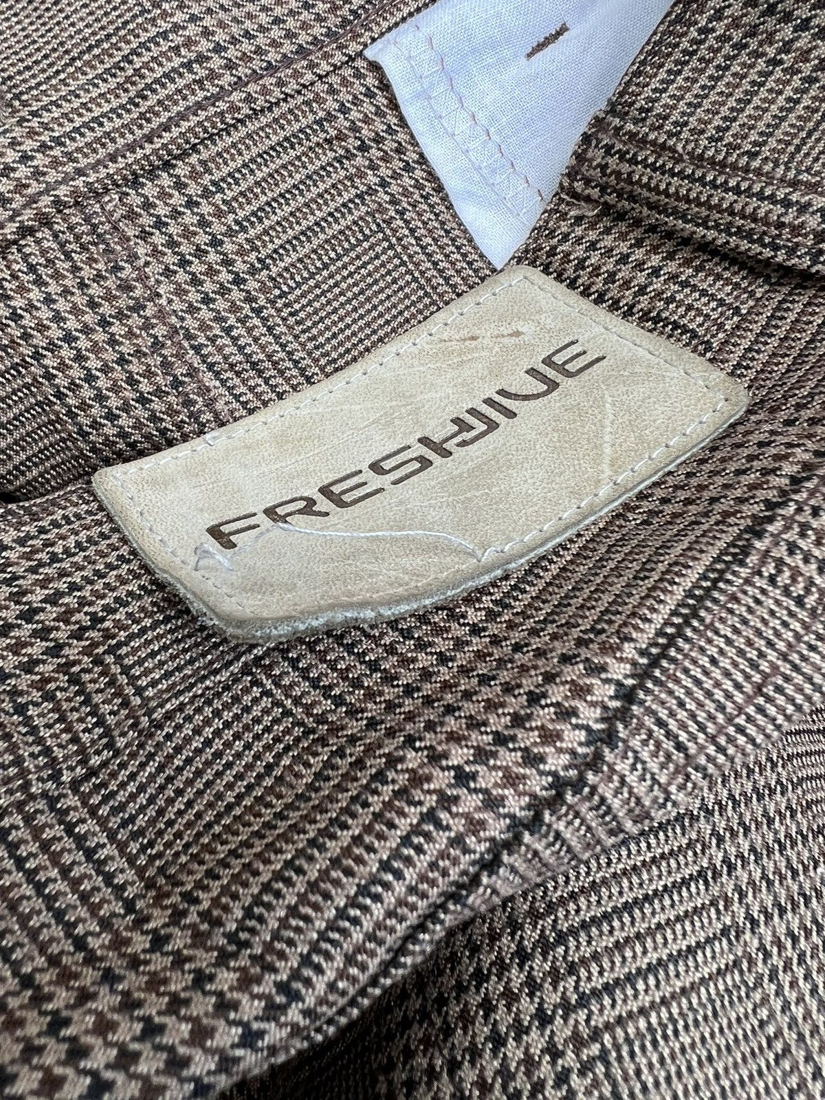 Freshjive Vintage 90s FRESHJIVE Checks Baggy Poly Trouser Pant Size US 33 - 19 Thumbnail