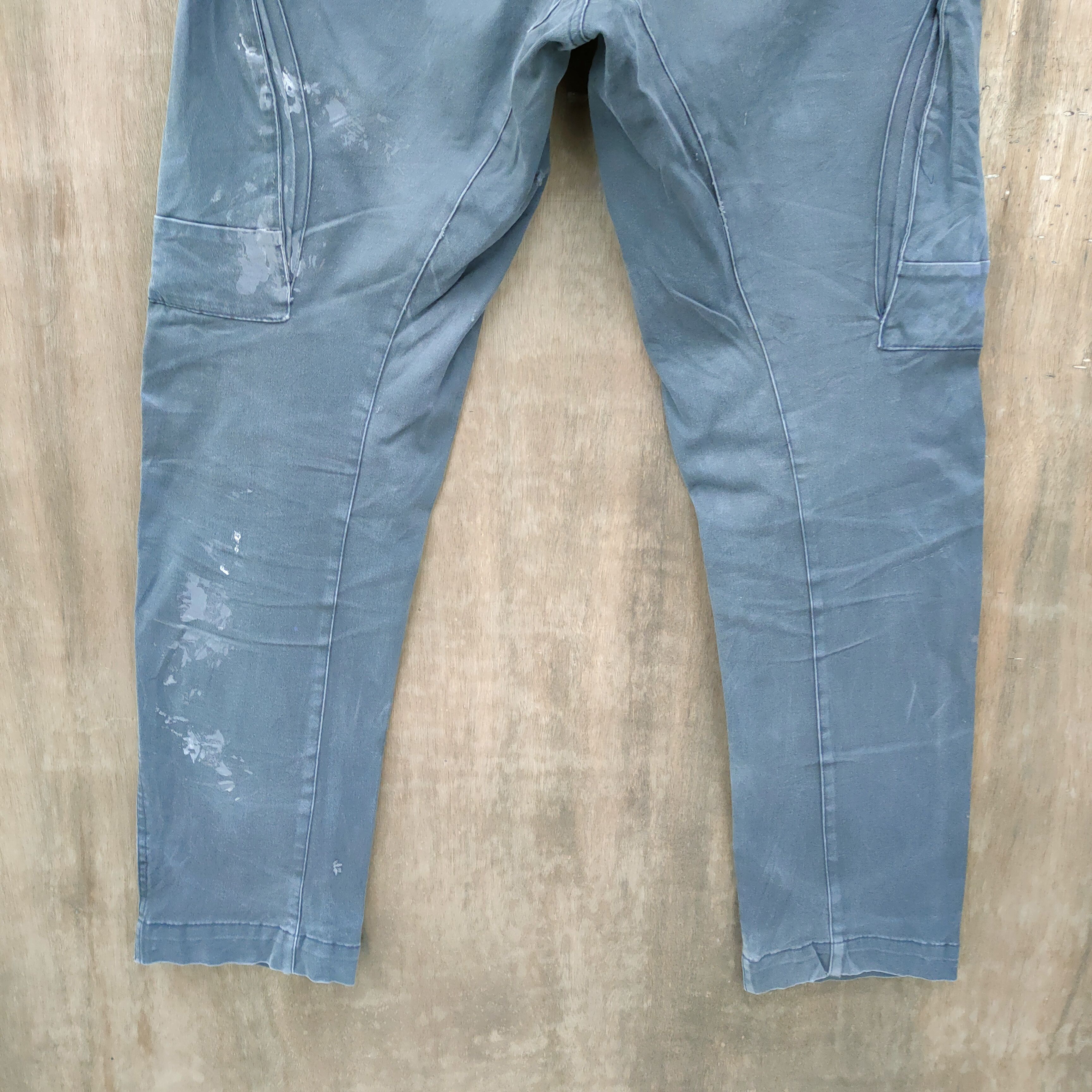 VINTAGE GENBA CARGO PANTS DAMAGE KNEE/ FADED COLOR