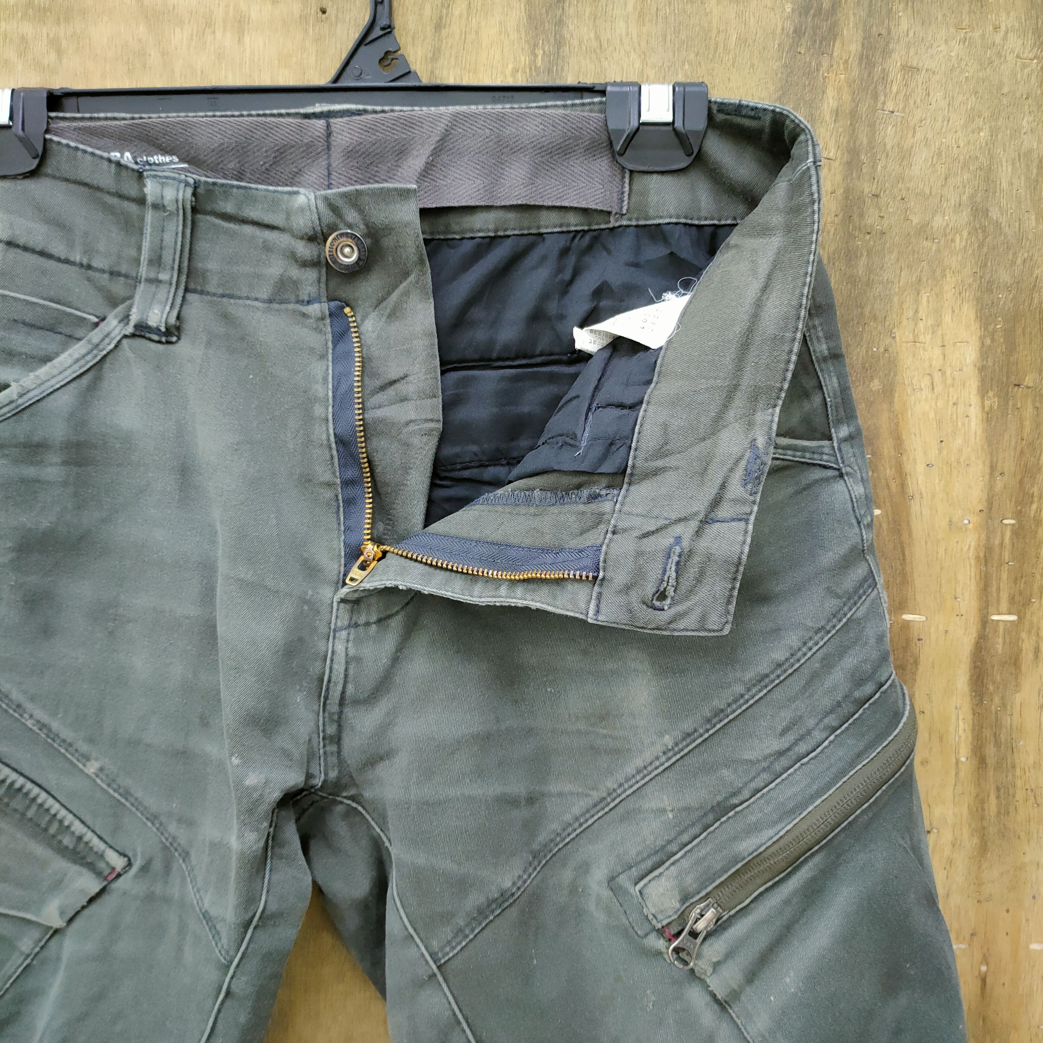 VINTAGE GENBA CARGO PANTS DAMAGE KNEE/ FADED COLOR